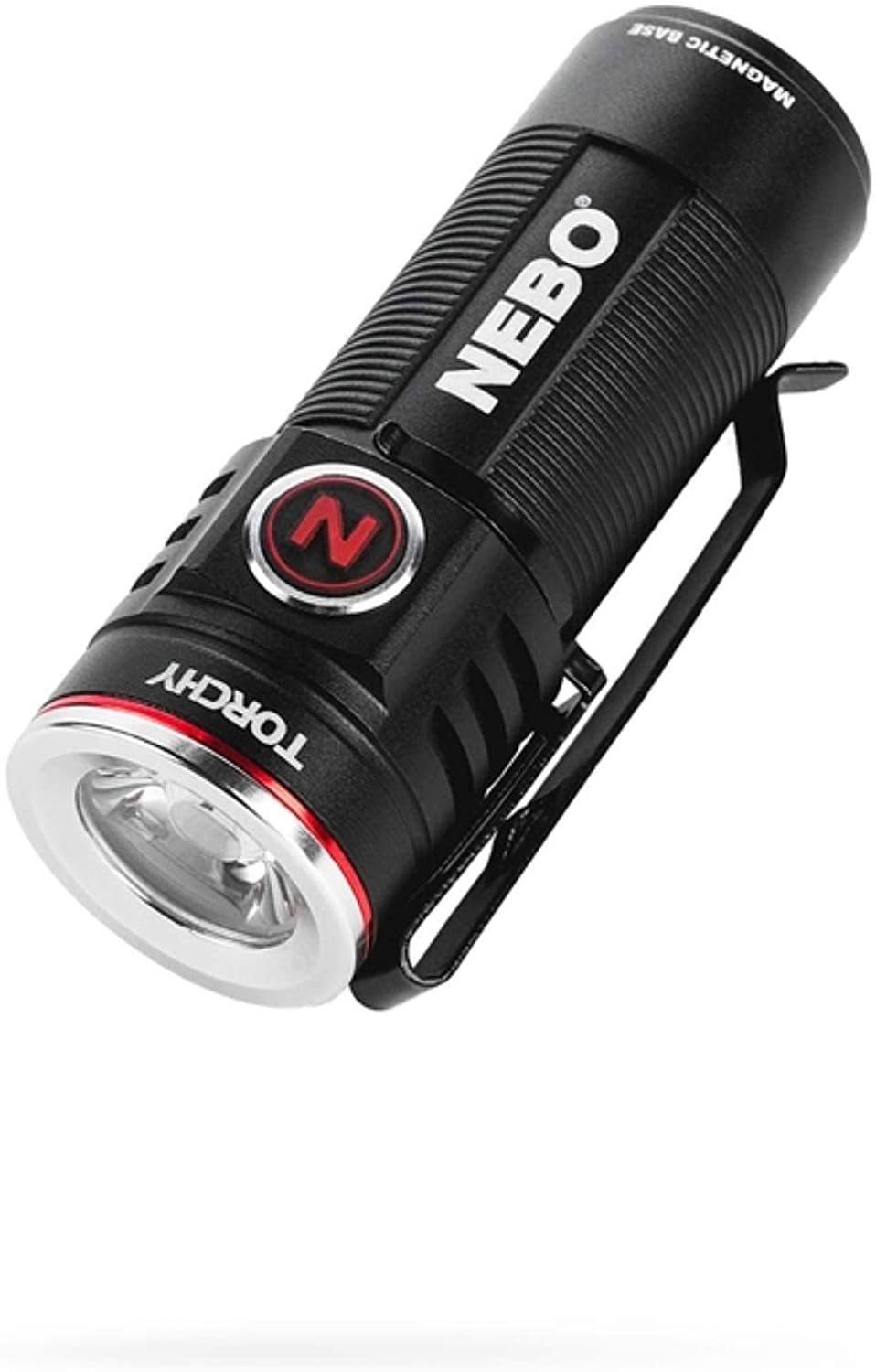 Nebo Torchy 1000 Lumens Black/Red LED Rechargeable Flashlight