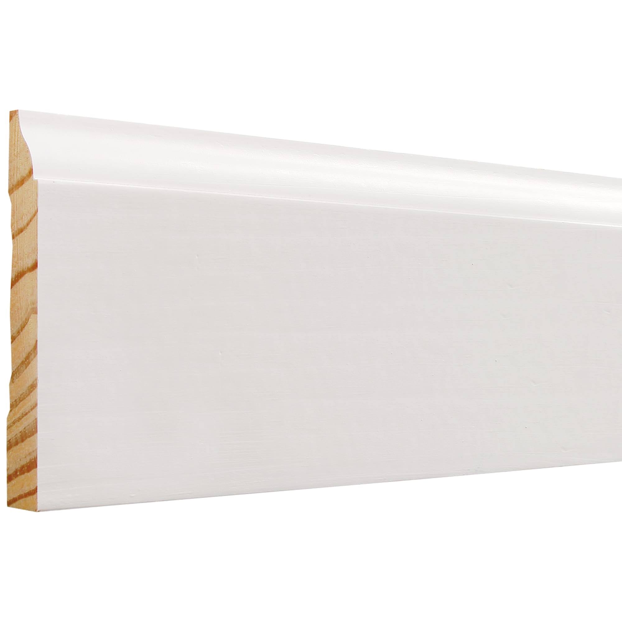 9/16-in x 3.25-in x 8-ft Primed Pine Baseboard Moulding WM623