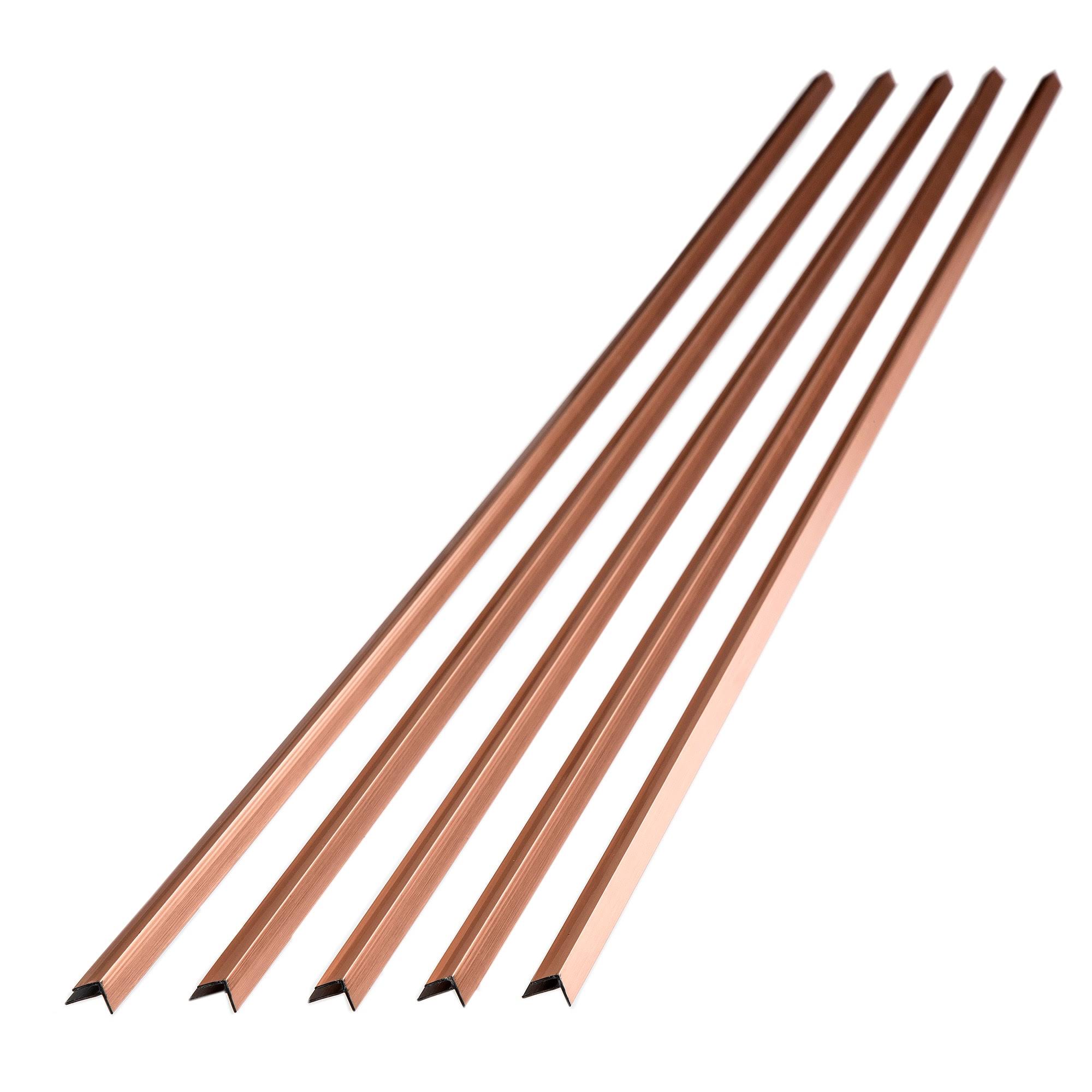 FAS?DE Outside Corner Trim (5 Pack) Fasade Polished Copper