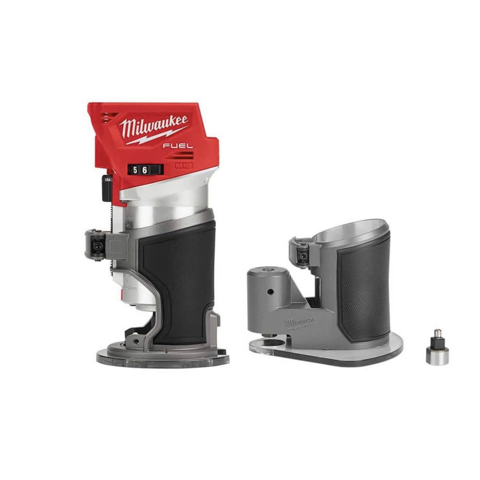 Milwaukee M18 Fuel 18V Lithium-Ion Brushless Cordless Compact Router w/ Compact Router Offset Base