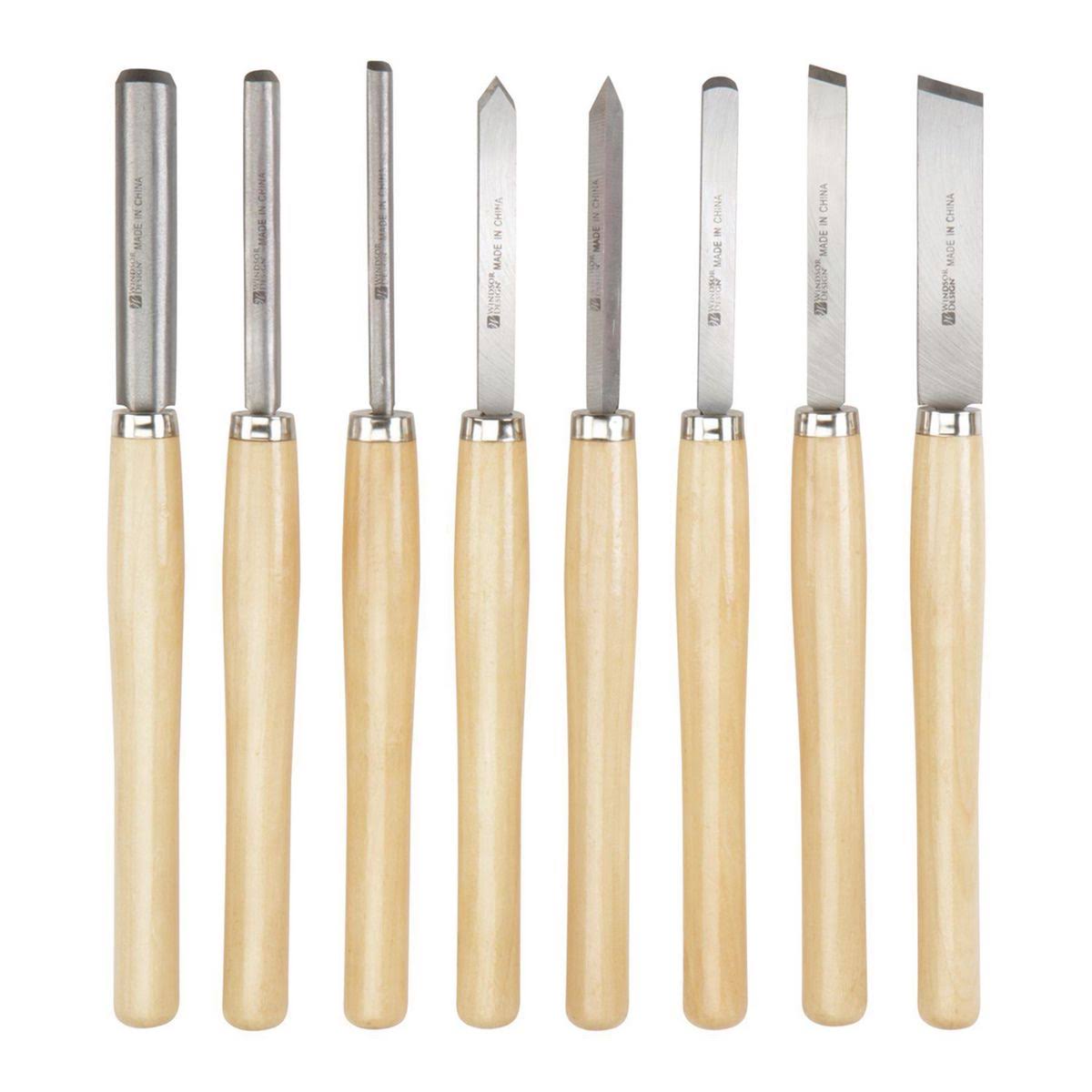 Windsor Design Wood Lathe Turning Tool Kit, 8-Piece