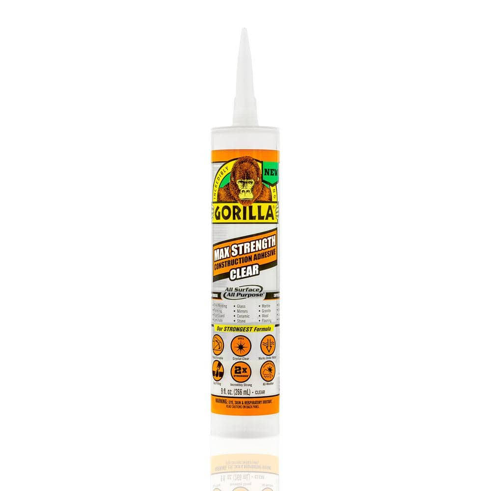 Gorilla 9 oz. Max Strength Construction Adhesive Clear (Case of 12)
