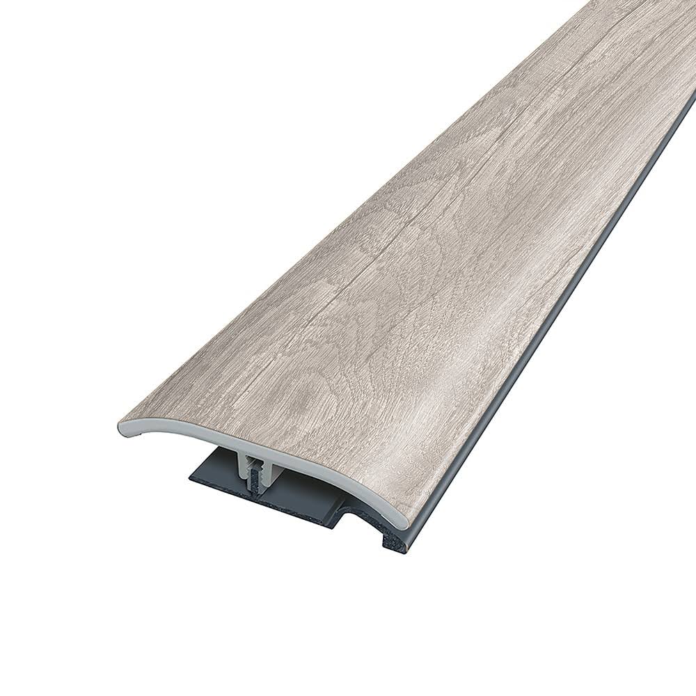 Project Source Faded 0.23-in T x 2-in W x 78.7-in L Vinyl 4-in-1 Floor Moulding in Gray | V4N1S-06372