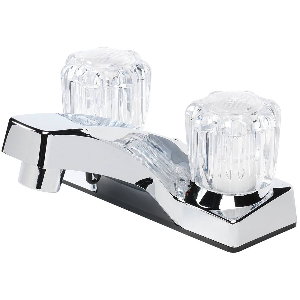 Chrome 2-Handle 4-in Centerset WaterSense Bathroom Sink Faucet