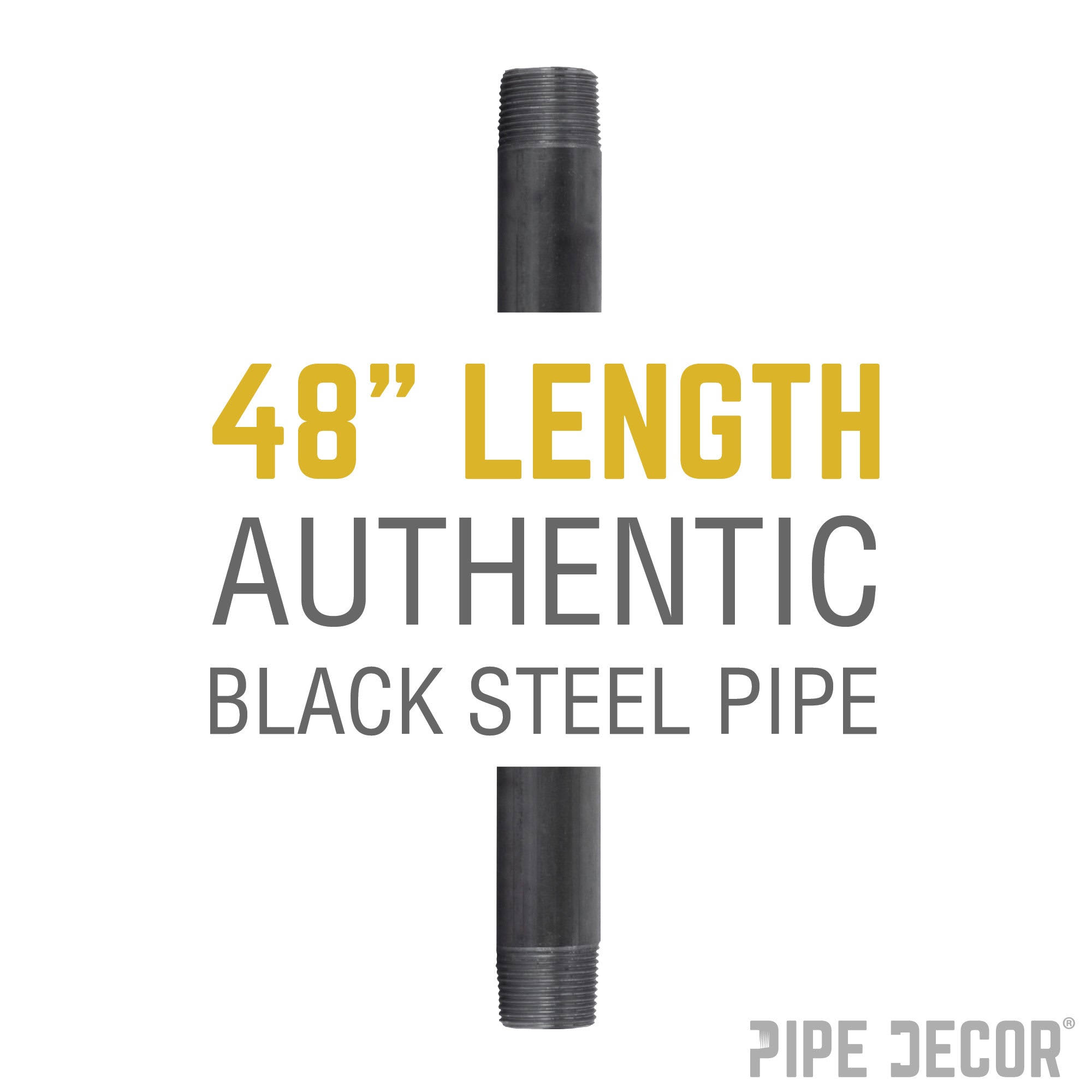 STZ 3/4 in. x 4 ft. Black Steel Sch. 40 Cut Pipe, Grey