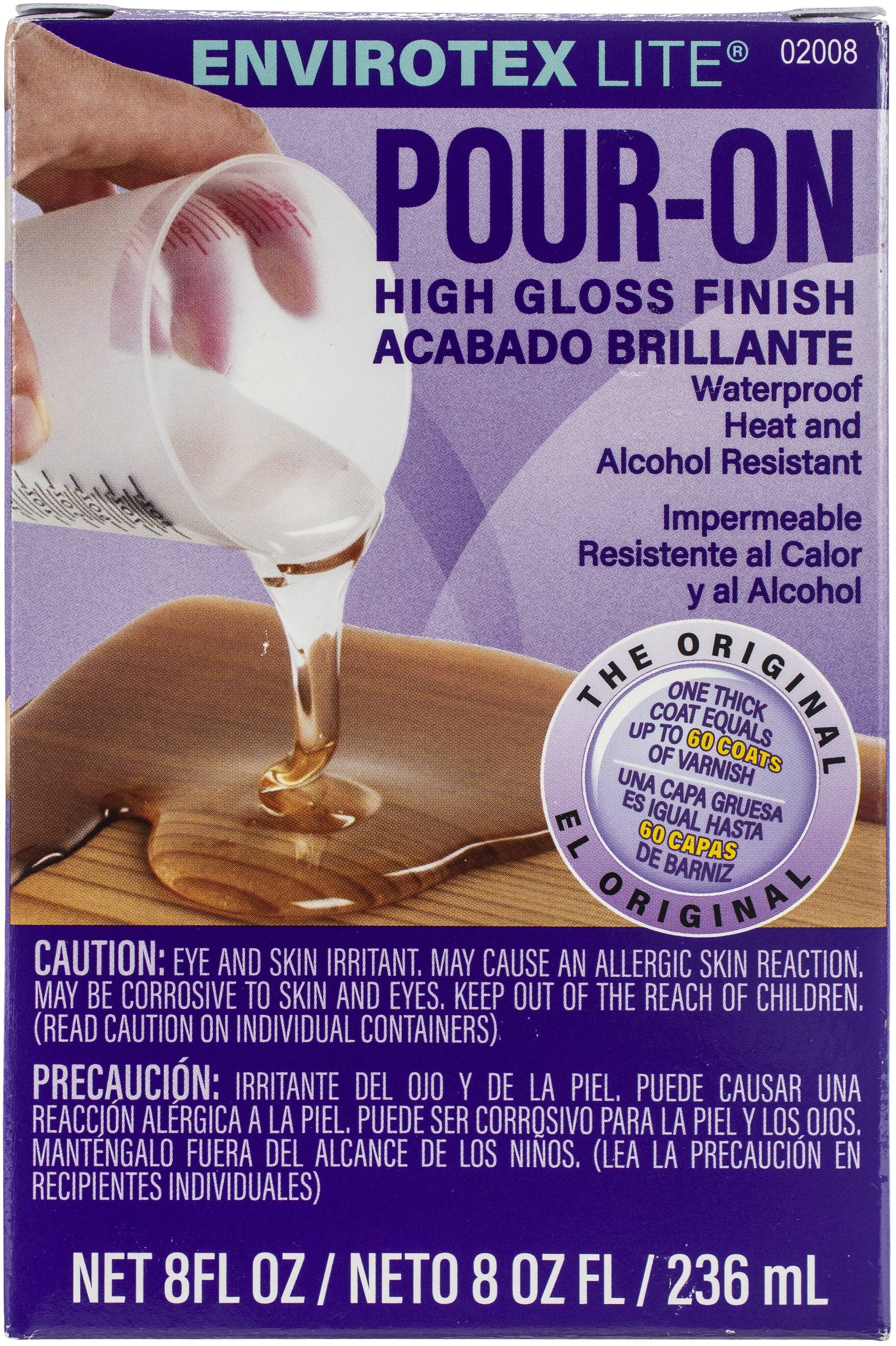 Envirotex Lite Pour-On 8 oz. High Gloss Finish
