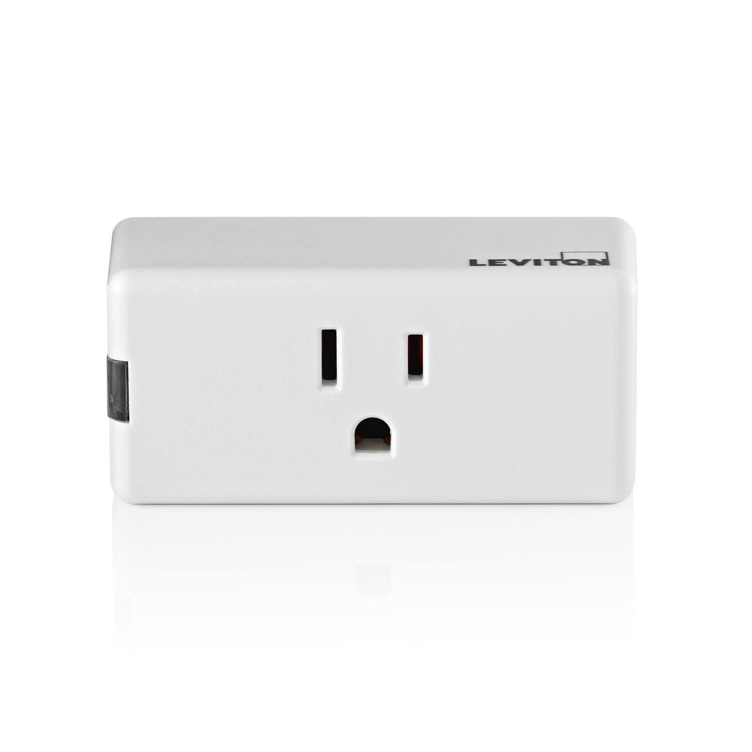 Leviton D215P-1RW Decora Smart Grounded Wi-Fi Mini Plug-In, White