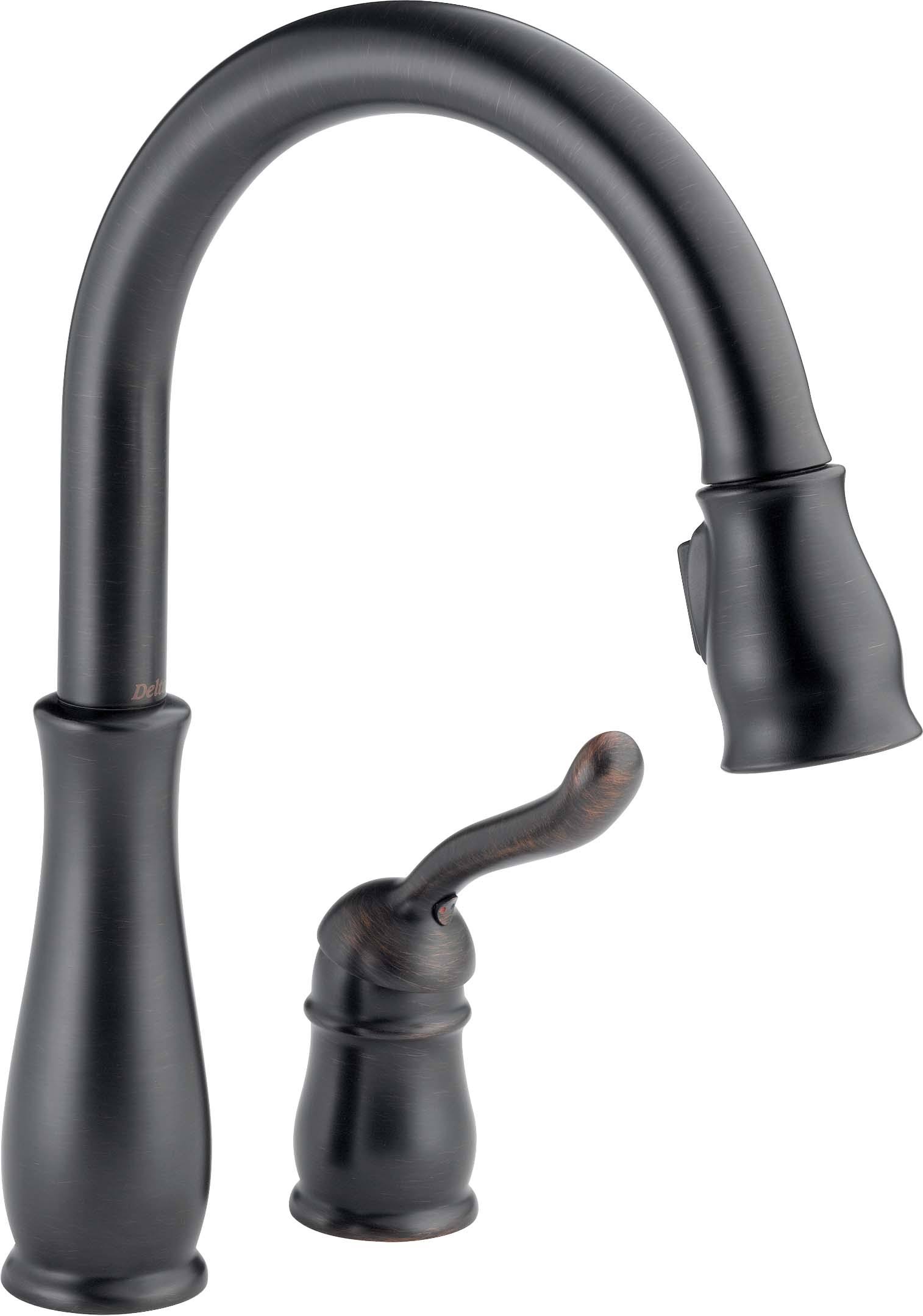 Delta 978-RB-DST Leland Single Handle Pull Down Kitchen Faucet Venetian Bronze