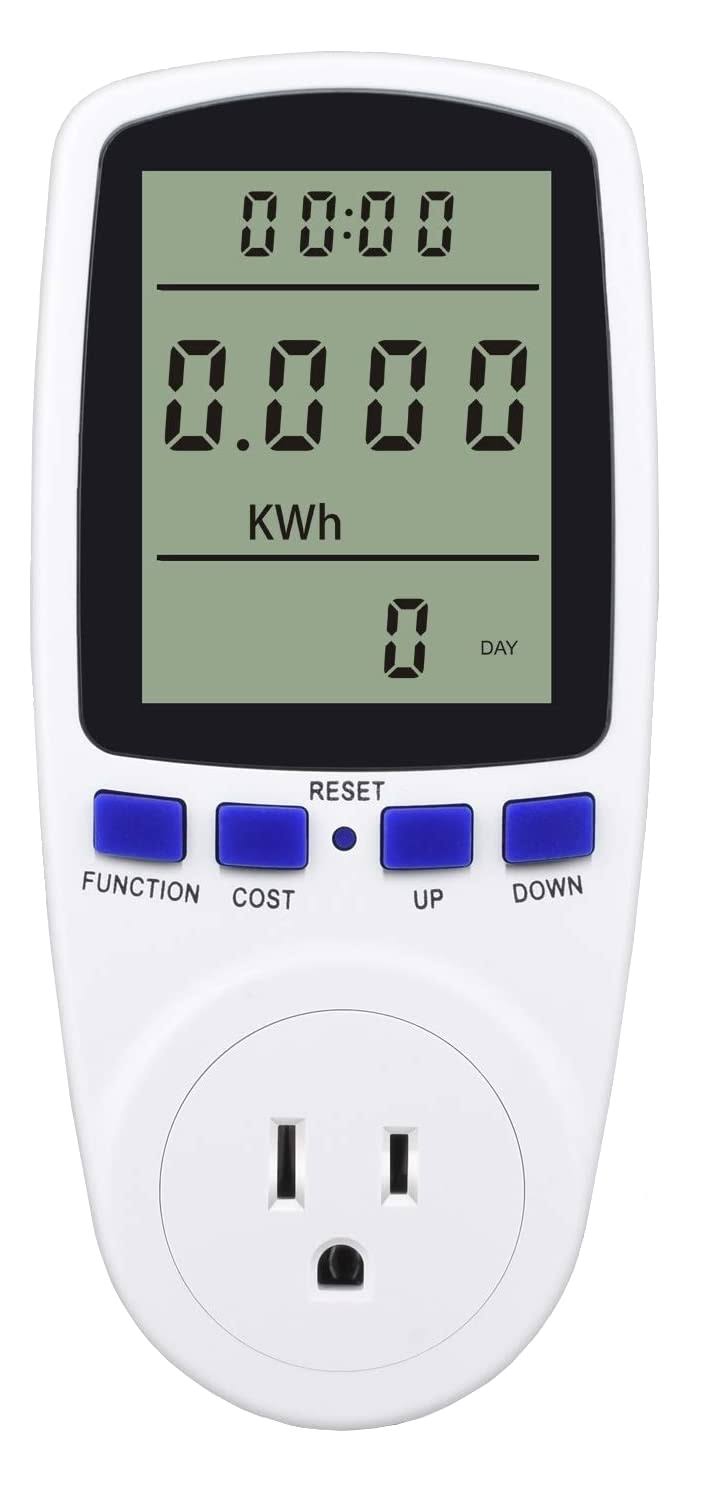 Digital Power Monitor Meter Usage Saving Energy Watt Amp Volt kWh Electricity Analyzer Monitoring Device Equipment System