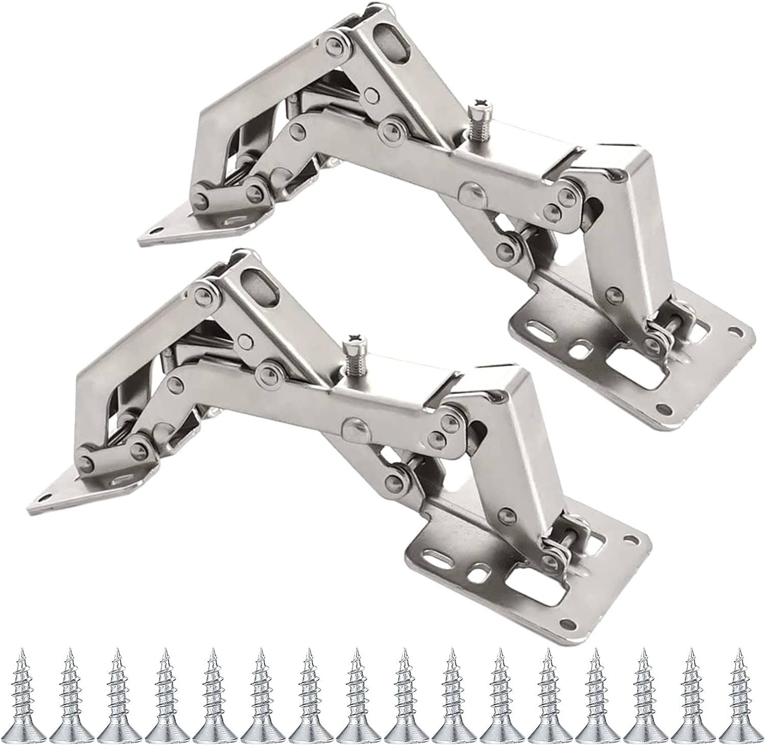 170 Degree Hinges Frameless Cabinet Soft Close Full Overlay Hidden Door Hinge.(2 Pcs)