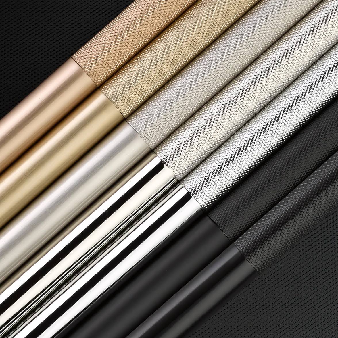 Emtek 84055.RECUS4.KNUS4 Rectangular Stem Knurled Cabinet Pull 6 inch Center-to-Center Satin Brass