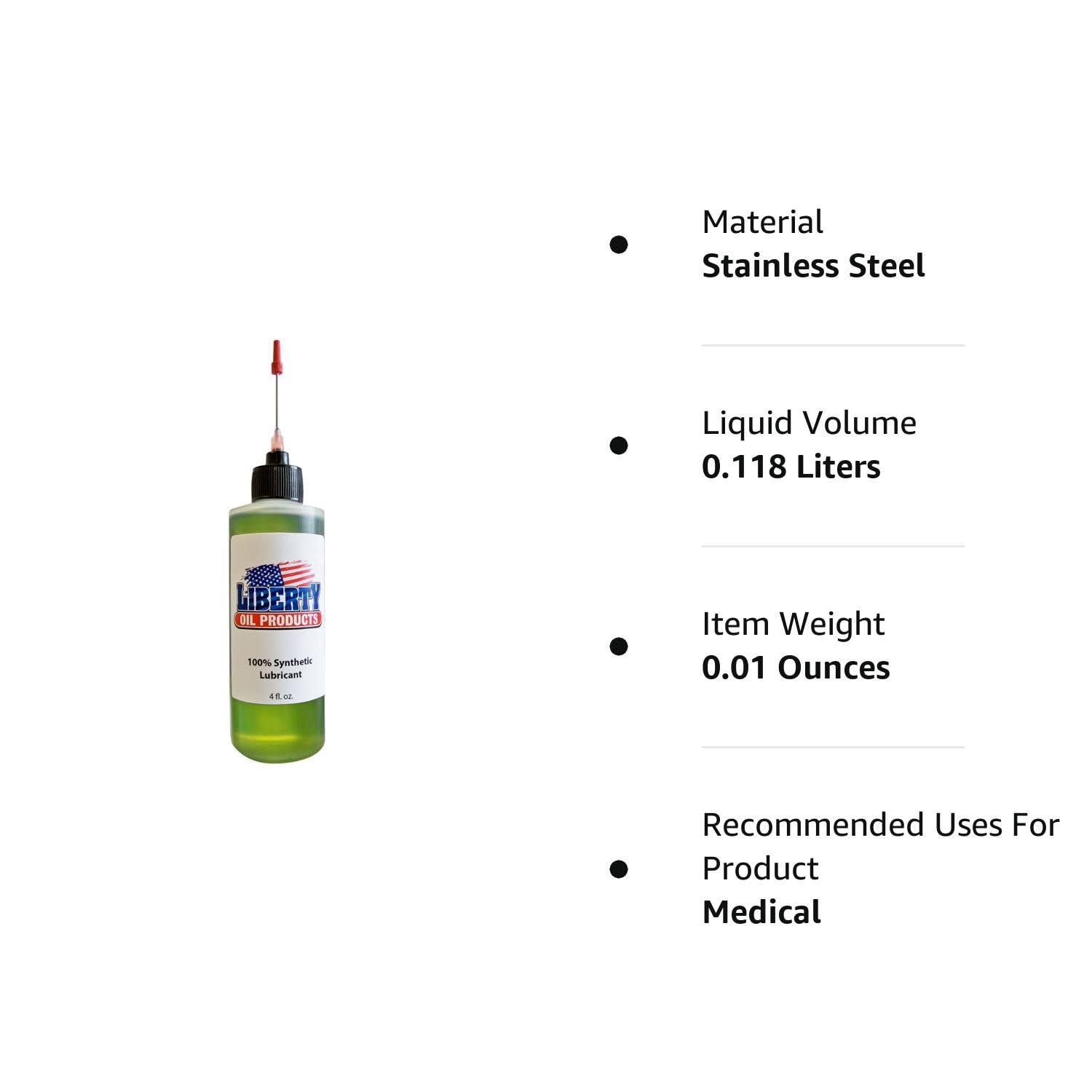 Liberty Oil, 4oz Bottle of 100% Synthetic Oil Engineered to Lubricate Your Guns