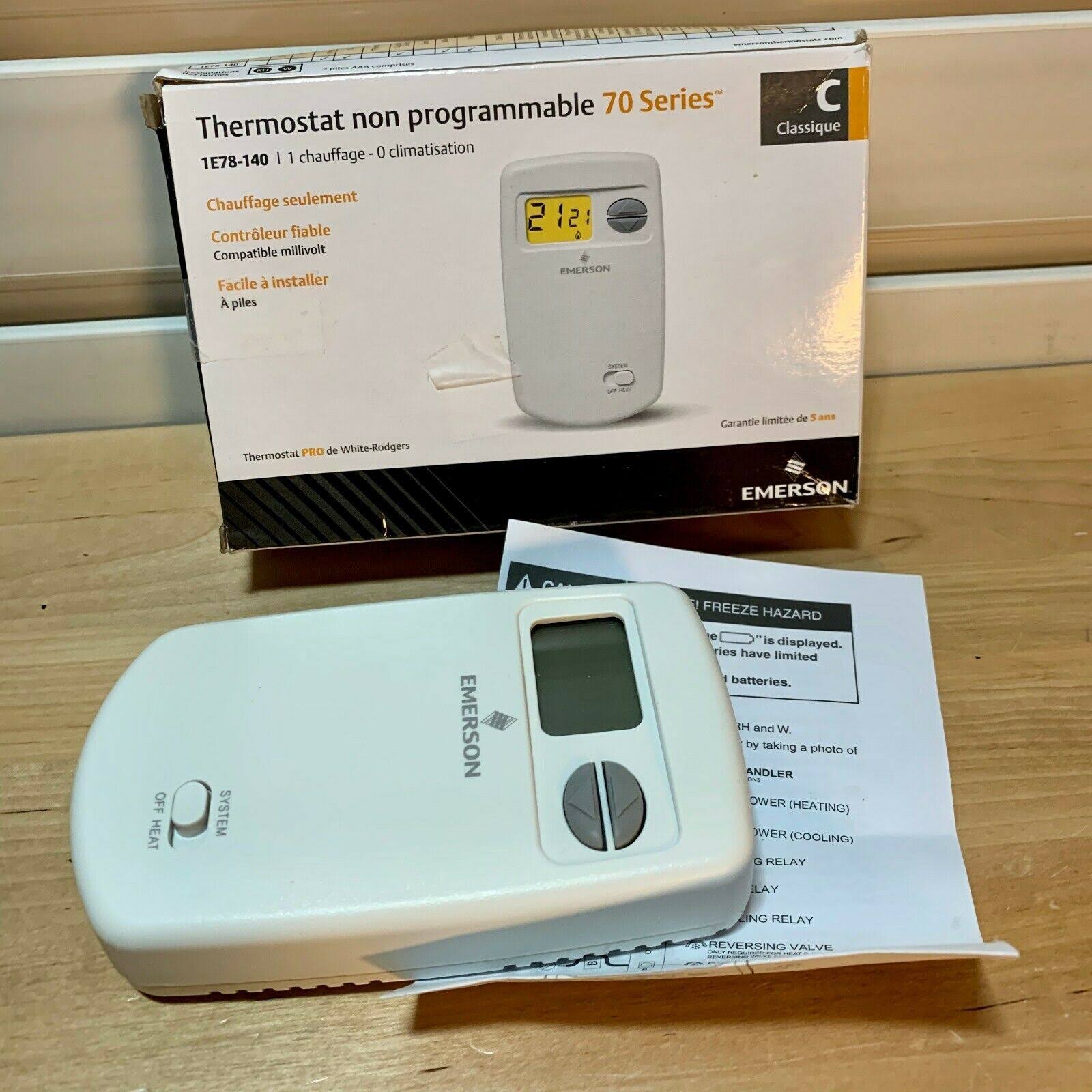 1E78-140 White-Rodgers Thermostat Non Programmable