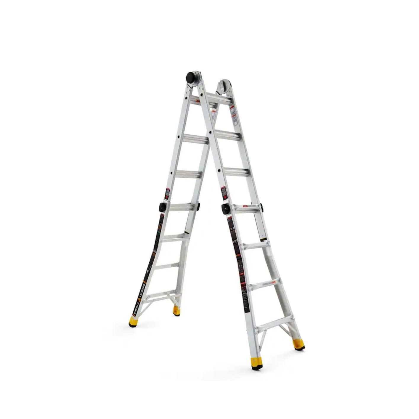 Gorilla Ladders 18 ft. Reach MPXA Aluminum Multi-Position Ladder with 300 lbs. Load Capacity Type iA Duty Rating