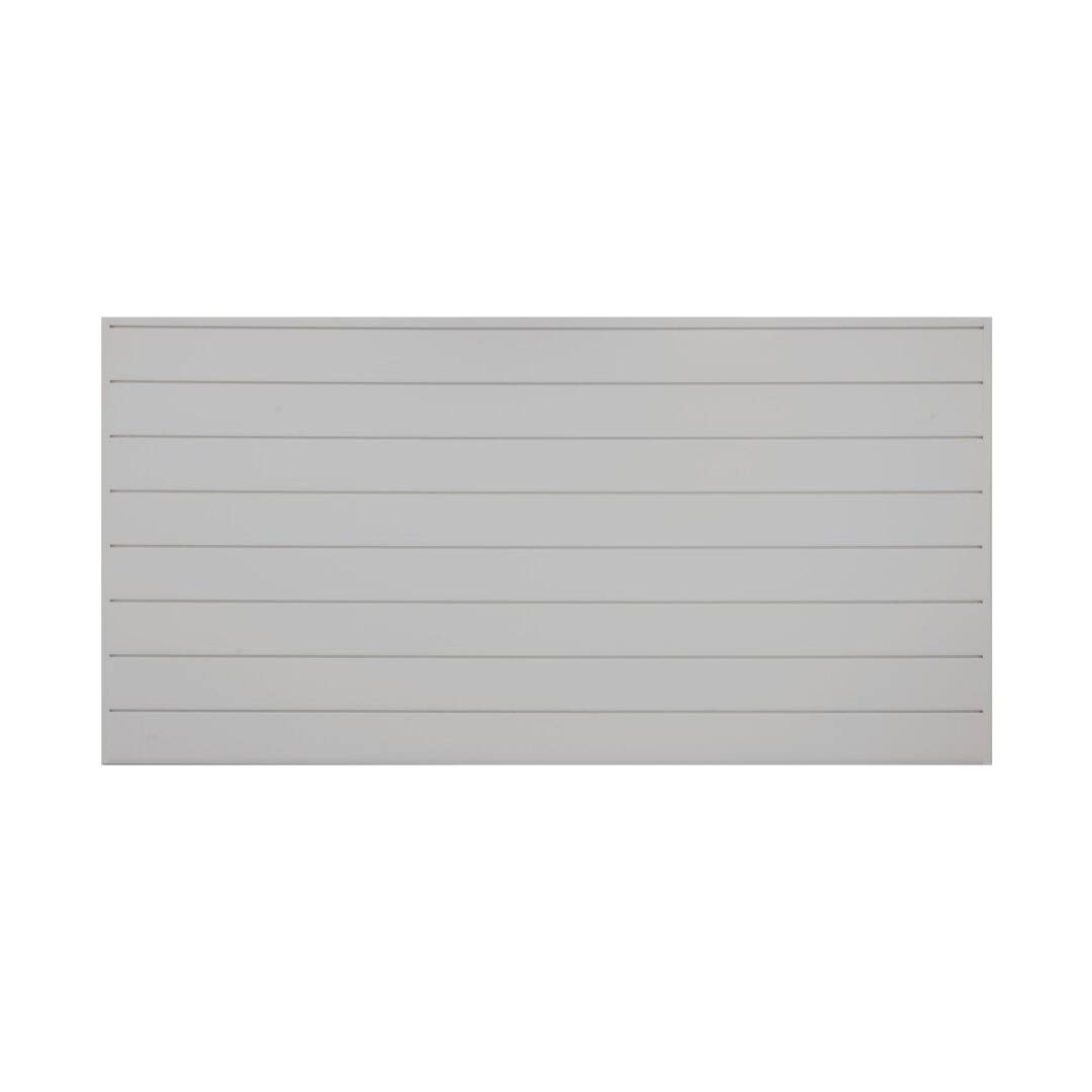 CrownWall Home 6 in. x 8 ft. x 4 ft. Heavy Duty PVC Slatwall Organizer Panel Set in Dove Grey