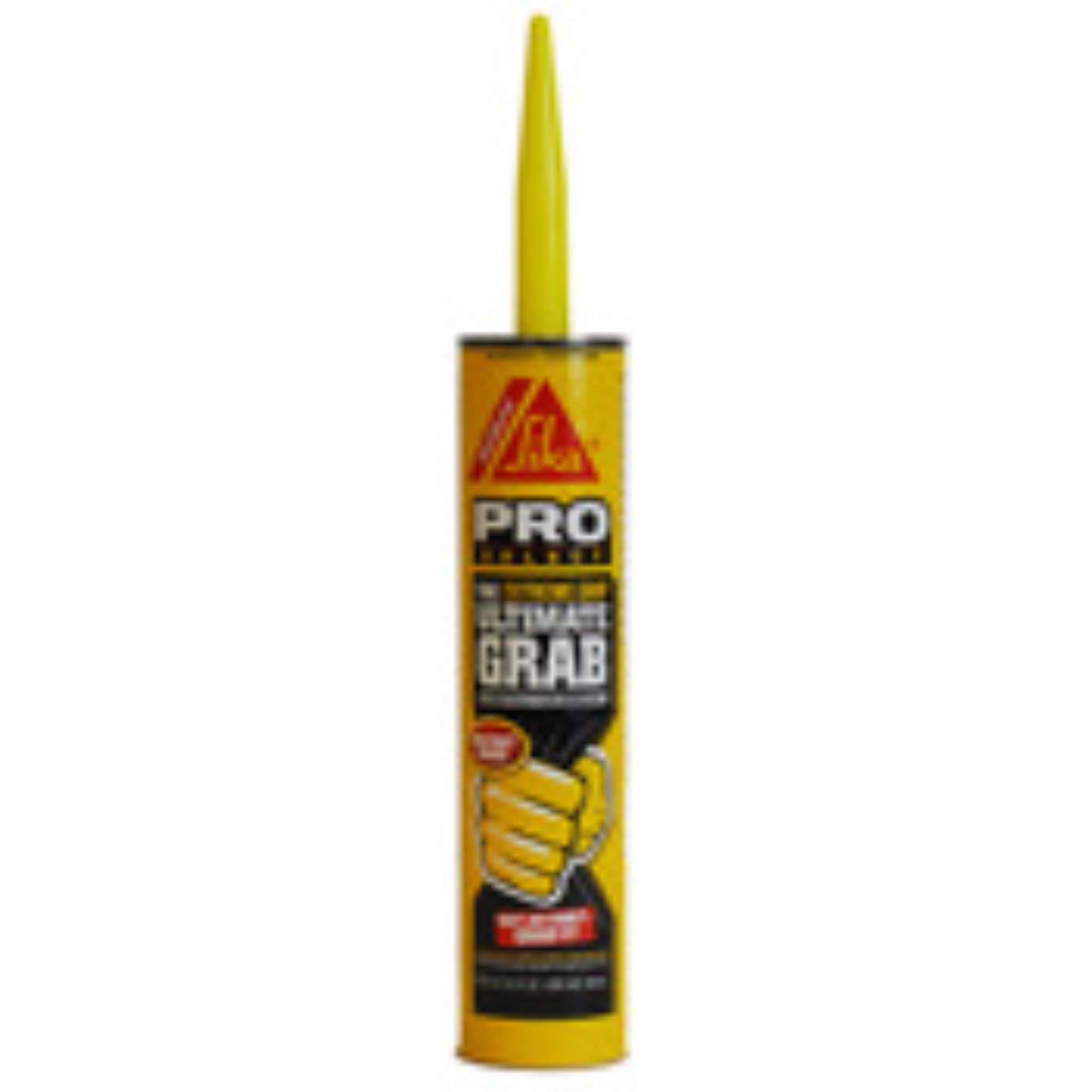 SikaBond Ultimate Grab Adhesive, 10.1 fl. oz Cartridge, Gray 476098