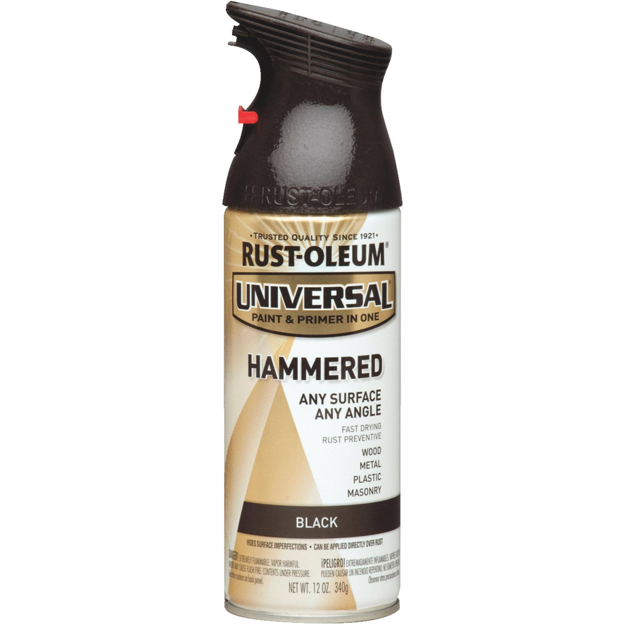 Rust-Oleum 12 oz Universal Hammered Spray Paint- Black