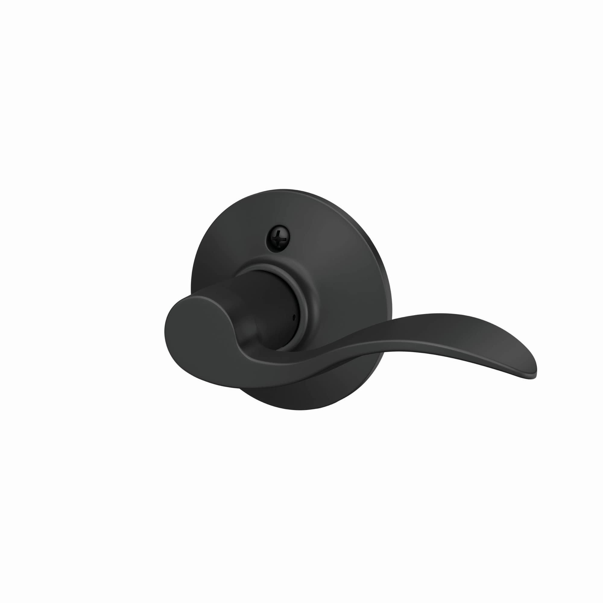 Schlage Accent Matte Black Dummy Lever Right Handed