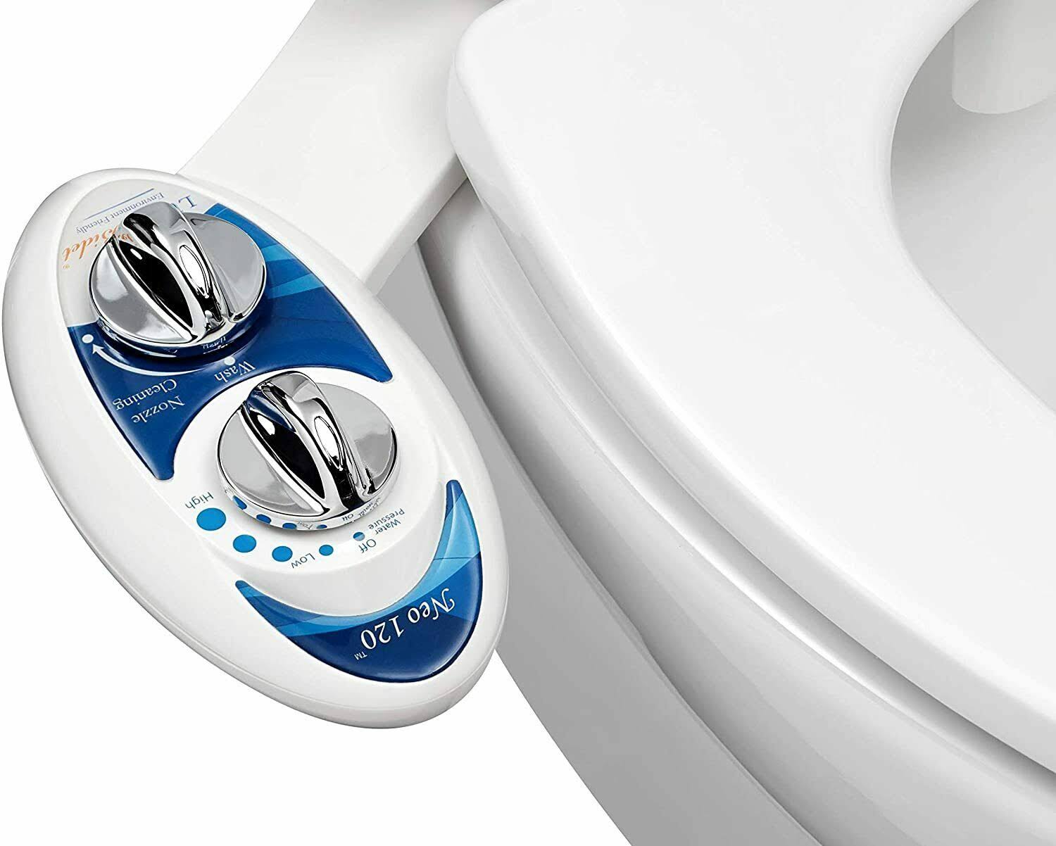 Luxe Bidet Neo 120- Self Cleaning Nozzle- Fresh Water Non-Electric Mechanical