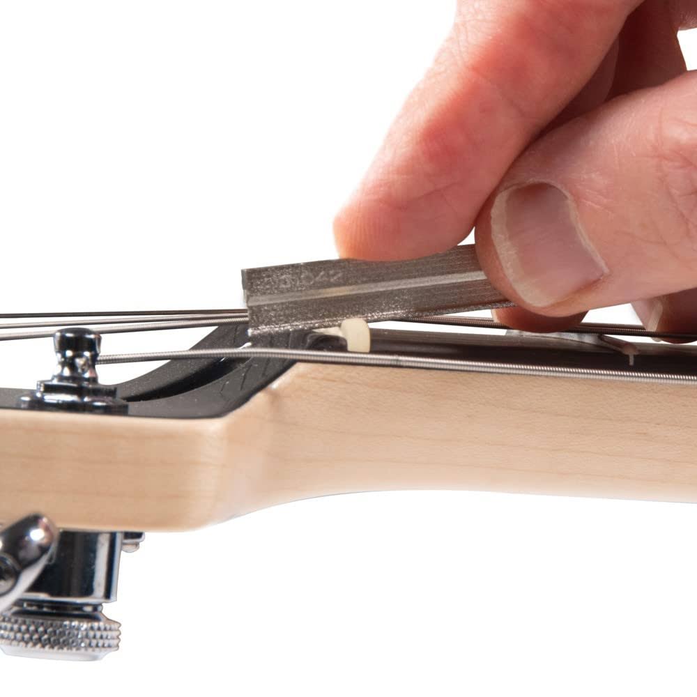 Music Nomad 6 Pc. Electric Guitar Diamond Coated Nut File Set- Light Strings MN668