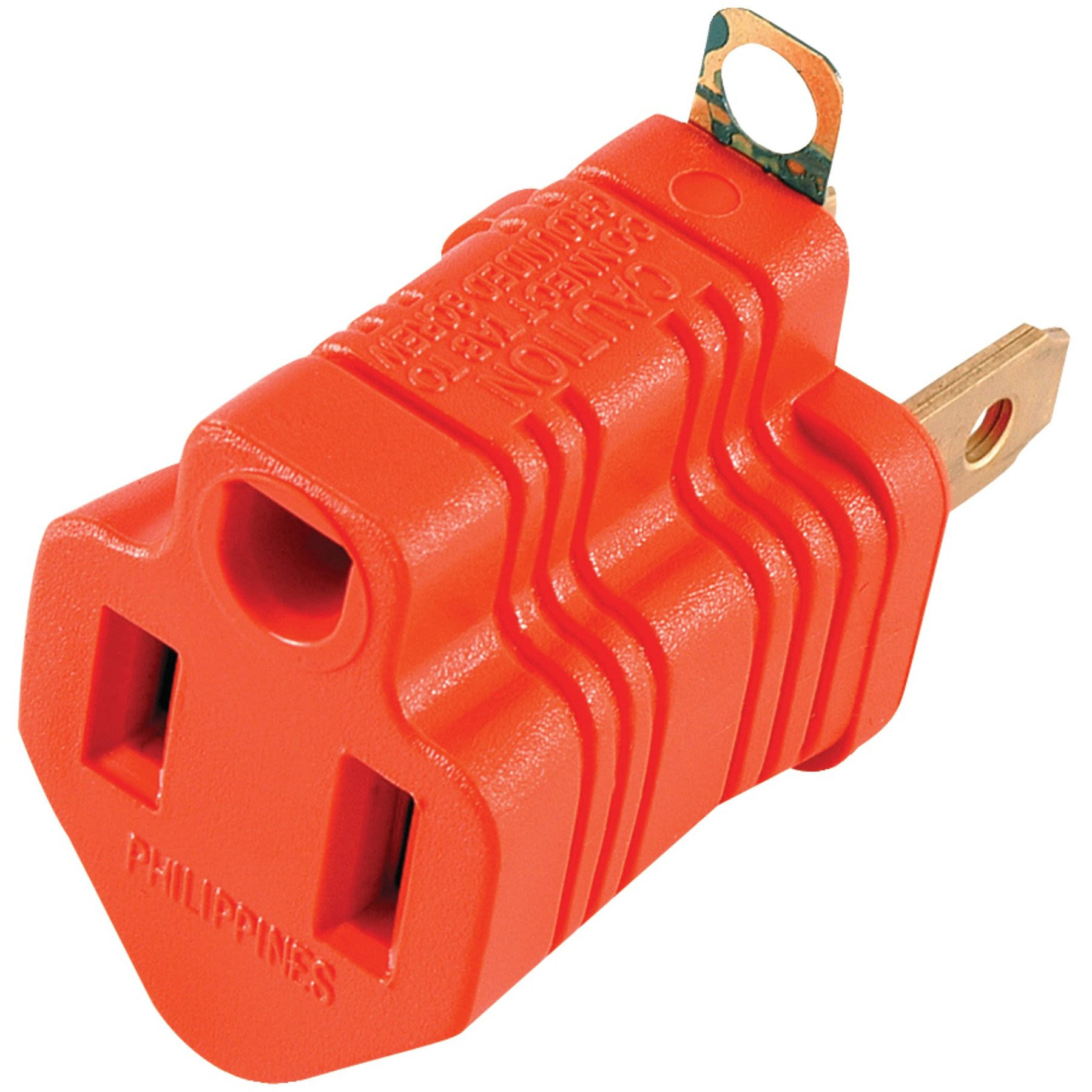 GE 14404 Polarized Grounding Adapter Plug, 2 Pk