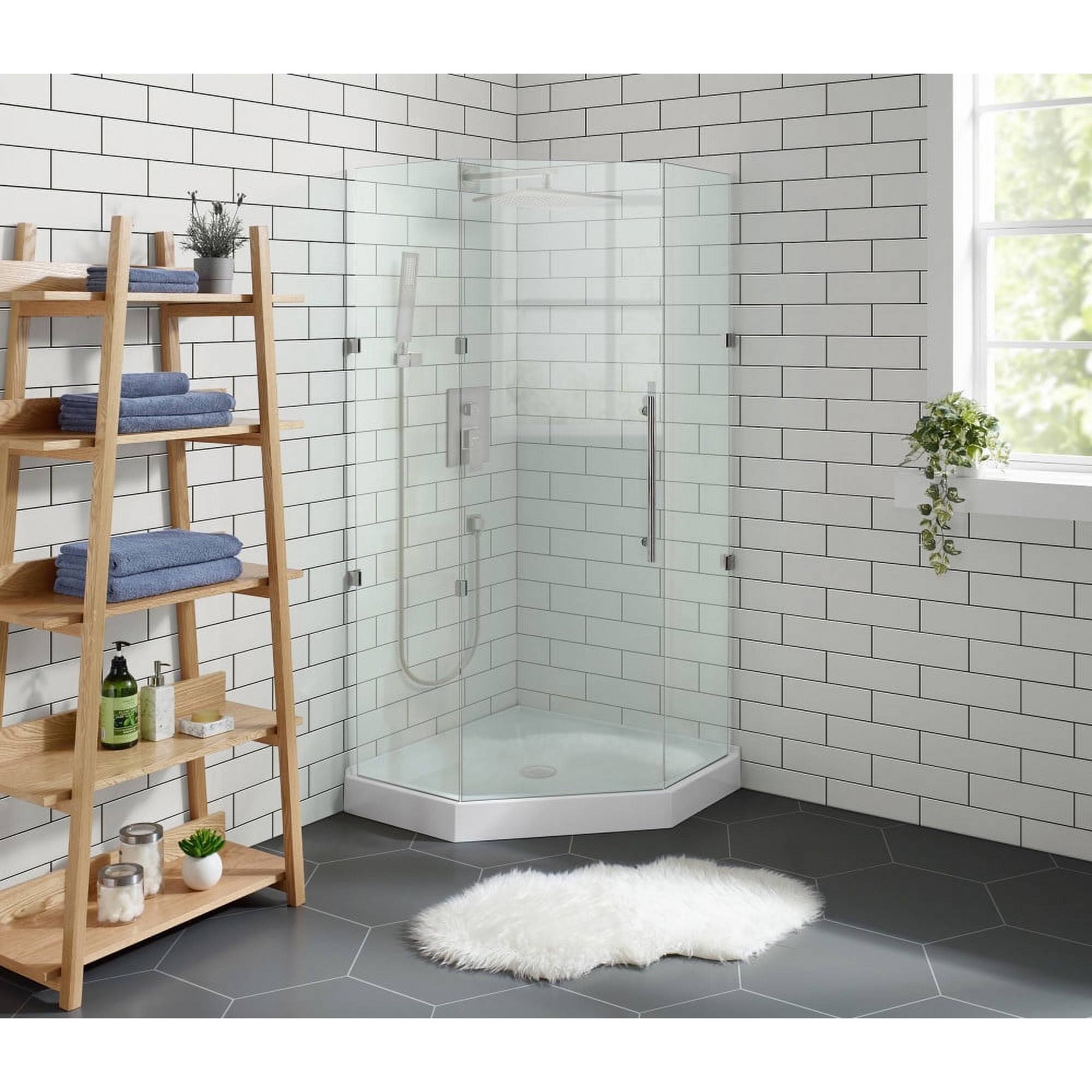 Swiss Madison Voltaire 36 in. x 36 in. Acrylic White, Single-Threshold, Center Drain, Neo-Angle Shower Base, Glossy