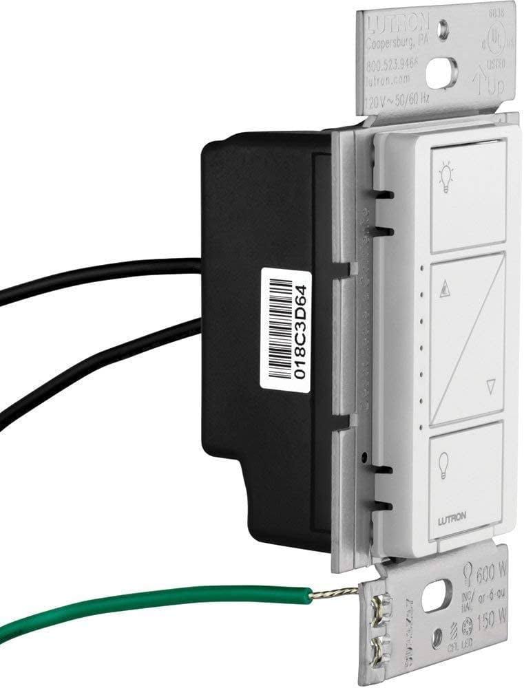 Lutron Caseta Smart Lighting Dimmer Switch for Wall and Ceiling Lights | PD-6WCL-WH | White (12-Pack)