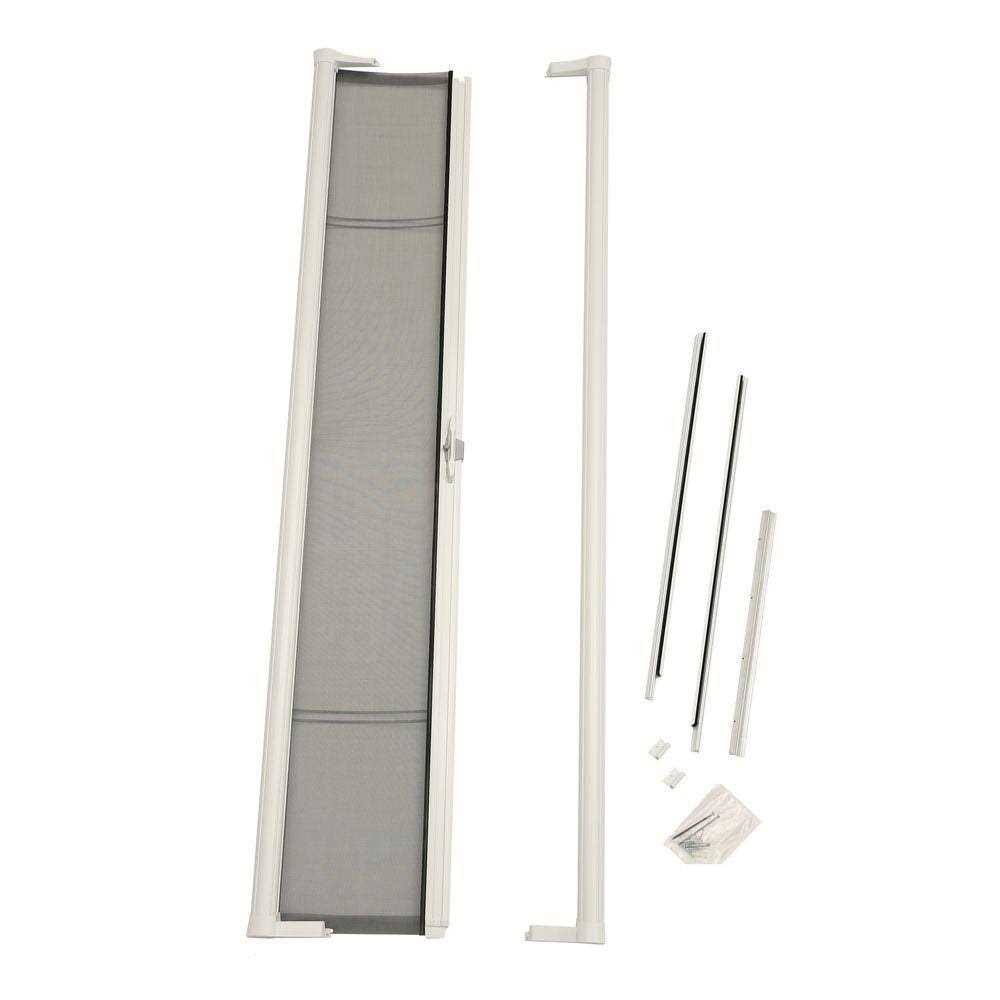 Larson 78 in. Brisa White Retractable Screen Door for Sliding Door