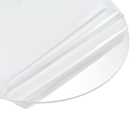 Unique Bargains Acrylic Sheet Circle Round Disc,Clear,3mm Thick,15 inch Diameter,Acrylic Round Sheet(380mm), White