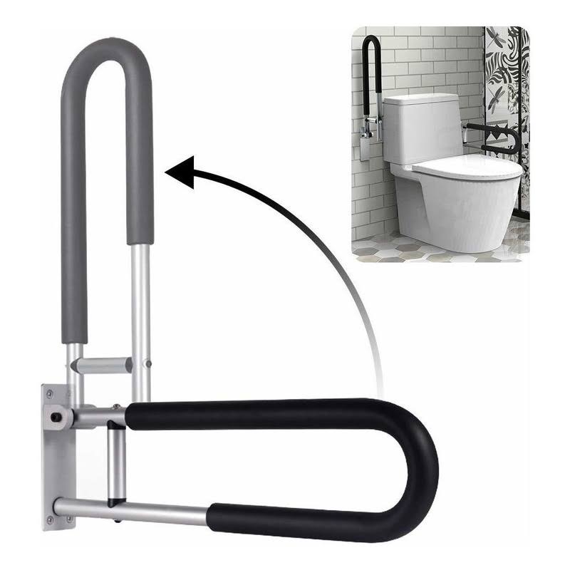 BotaBay Handicap Grab Bars Rails 23.6 inch Toilet Handrails Bathroom Safety Bar Hand Support Rail Handicapped Handrail Accessories for Seniors