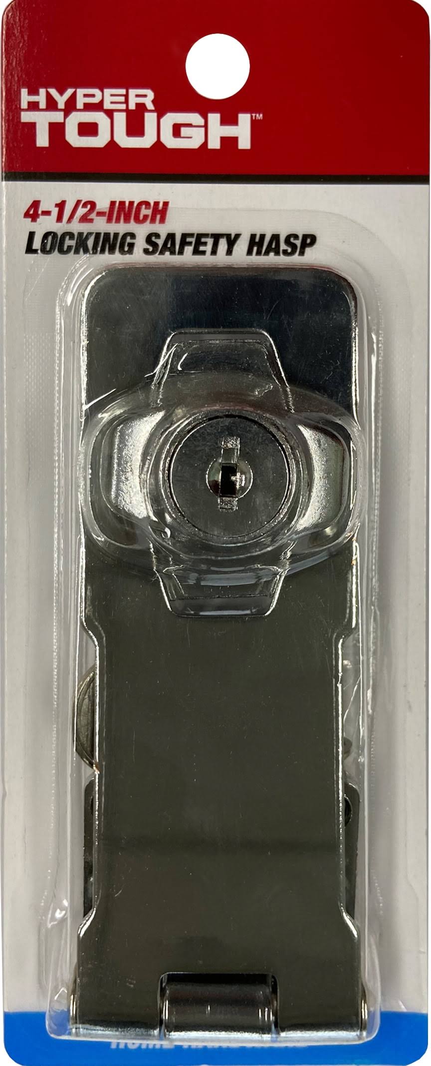 4.5 in. Locking Safety Hasp, Chrome Plated, Size: 4-1/2 in. VSN10168