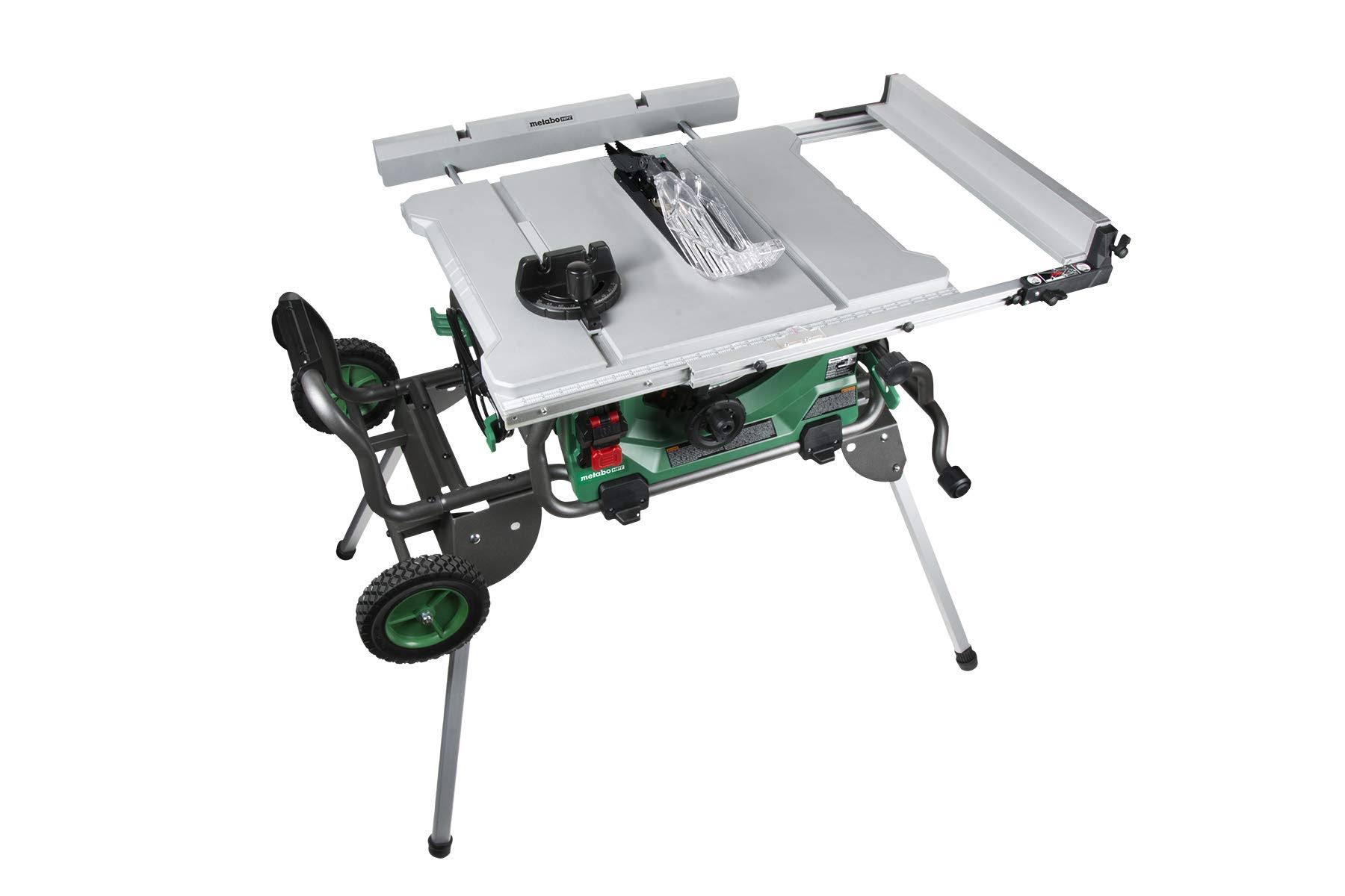 Metabo HPT C10RJSM 15-Amp 10-In. Table Saw with Fold and Roll Stand