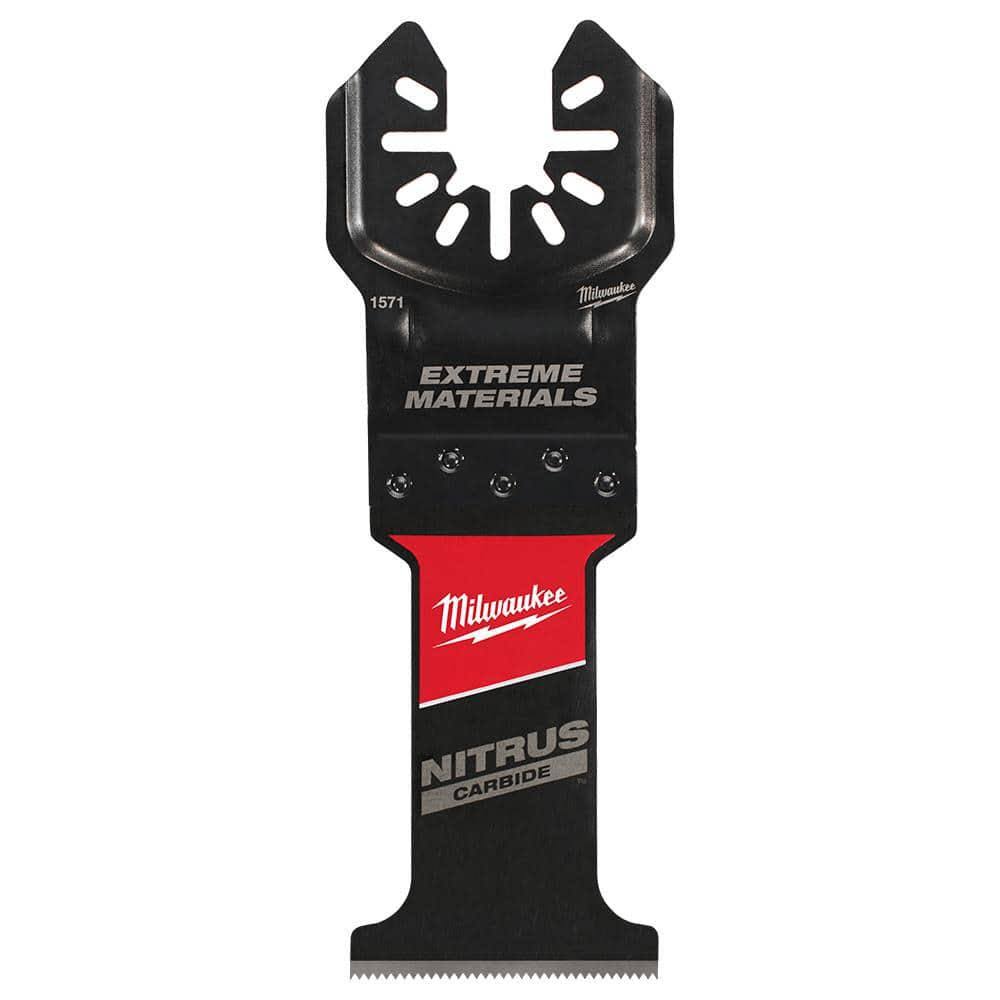 Milwaukee 1-3/8 in. Nitrus Carbide Universal Fit Extreme Materials Cutting Oscillating Multi-Tool Blade (5-Pack)