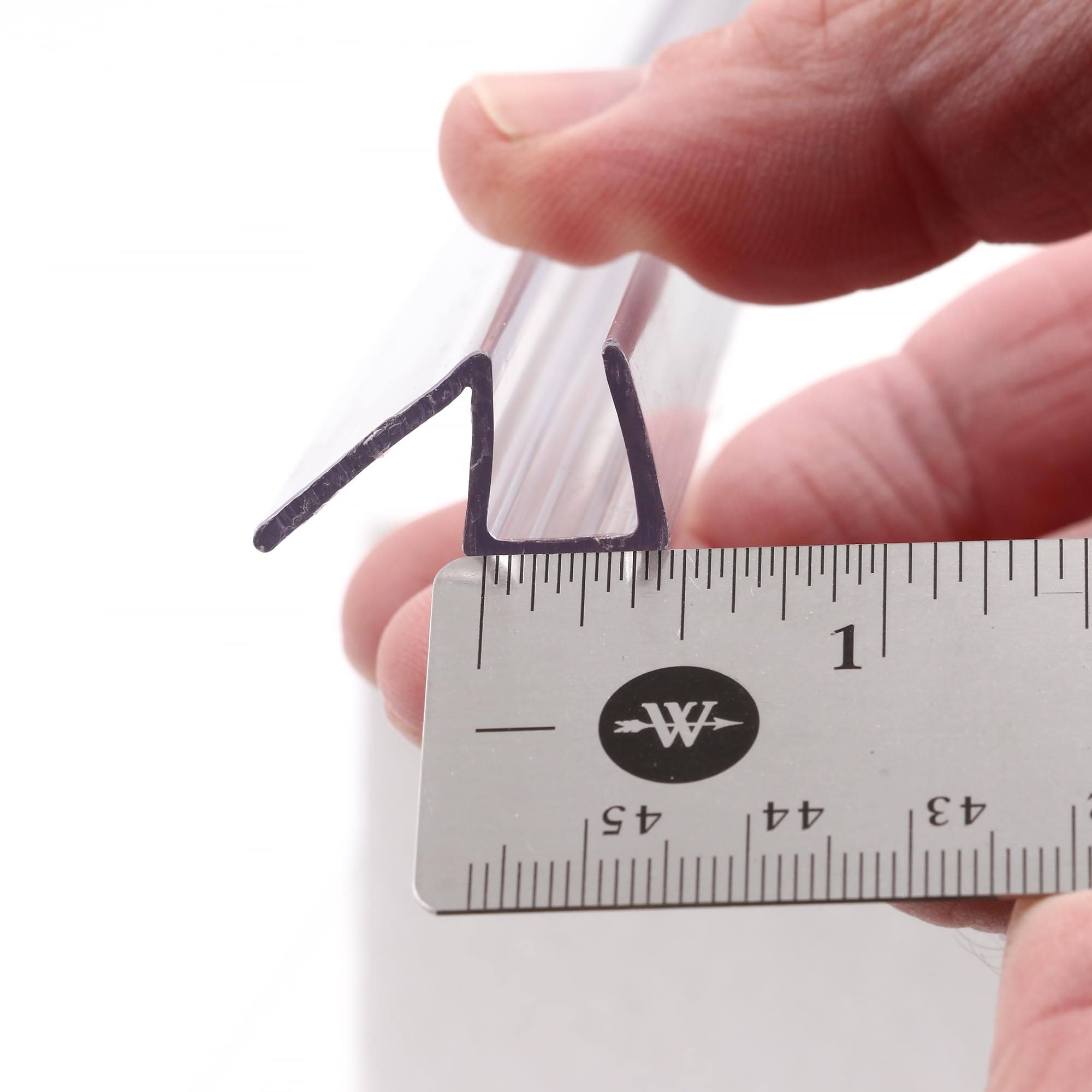 Prime-Line 3/8-Inch Clear Vinyl Shower Door Bottom Seal