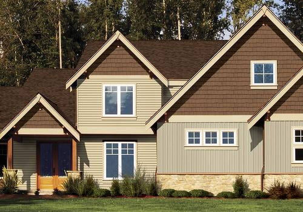 Cedar Impressions Double 7in. Straight Edge Perfection Shingles Siding (1/2 Square) Sterling Gray 633354