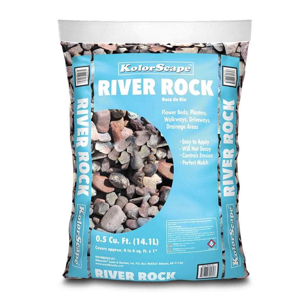 Kolor Scape River Rock, 0.5 cu. ft.