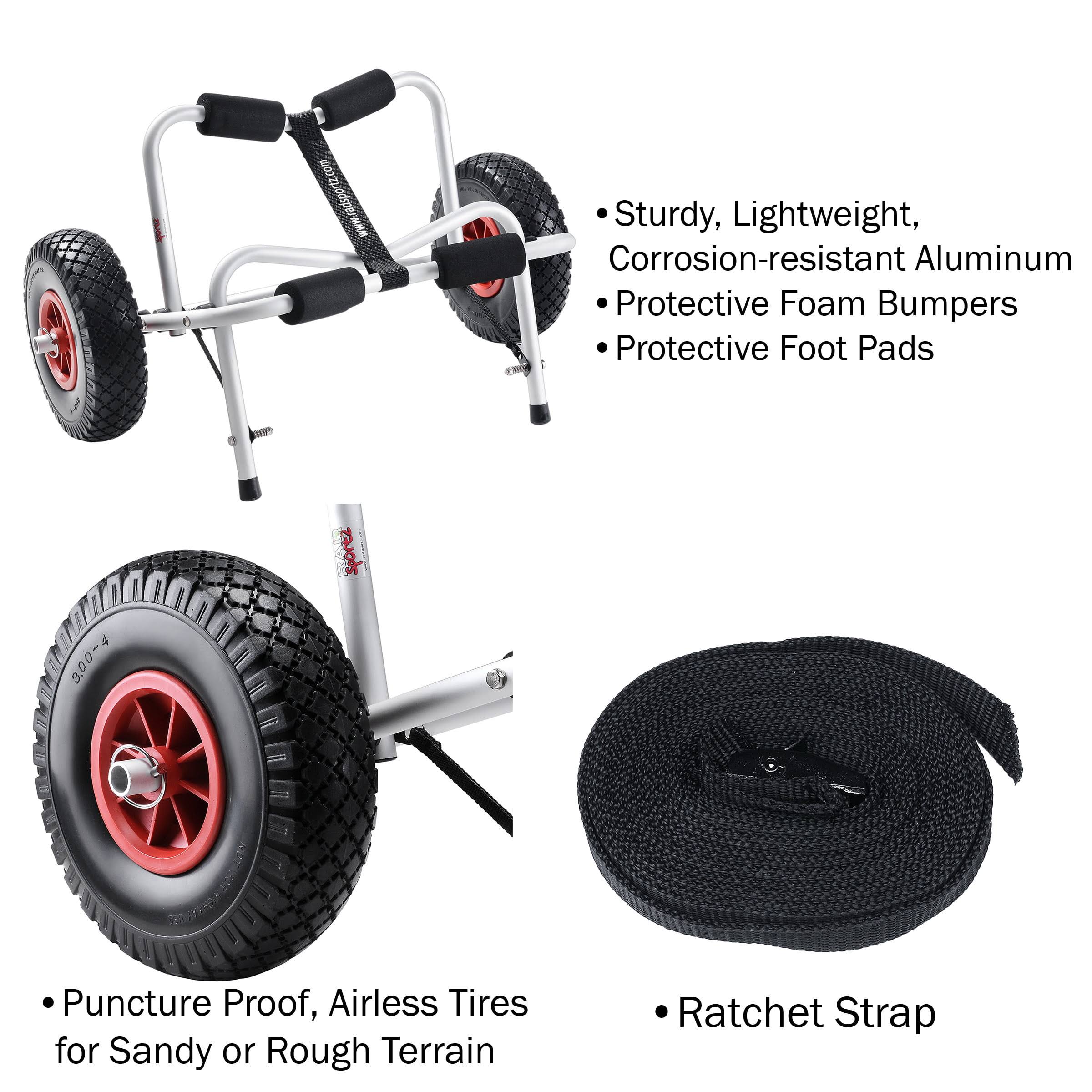 Rad Sportz 150 lb. Premium Aluminum Kayak Cart with Pneumatic Tires