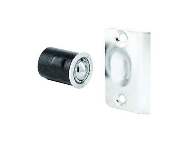 Prime Line N 7334 Drive-In Ball Catch with Strike, Satin Nickel