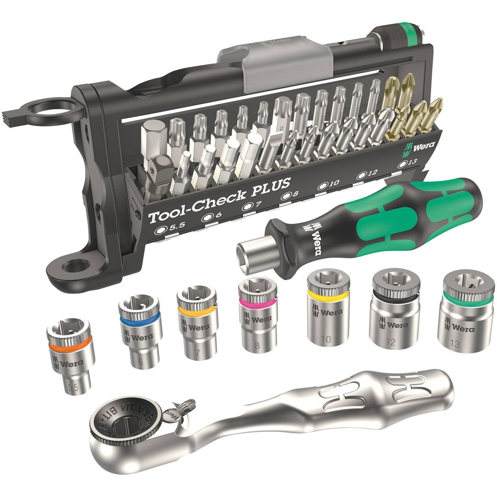 Wera 05056490001 Tool-Check Plus Ratchet Set with Sockets, Metric
