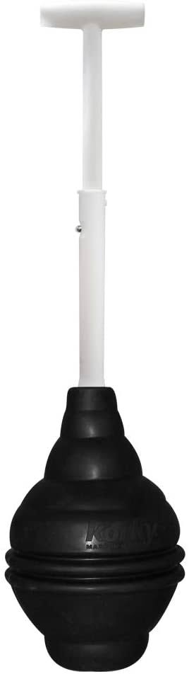 Korky 96-4AM Telescoping T-shaped Handle BeehiveMAX Universal Plunger, Black