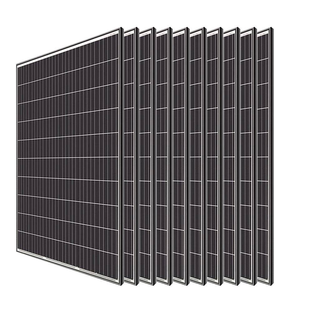 Renogy 10pcs 320-Watt Monocrystalline Solar Panel for RV Boat Shed Farm Home House Rooftop Residential Commercial House