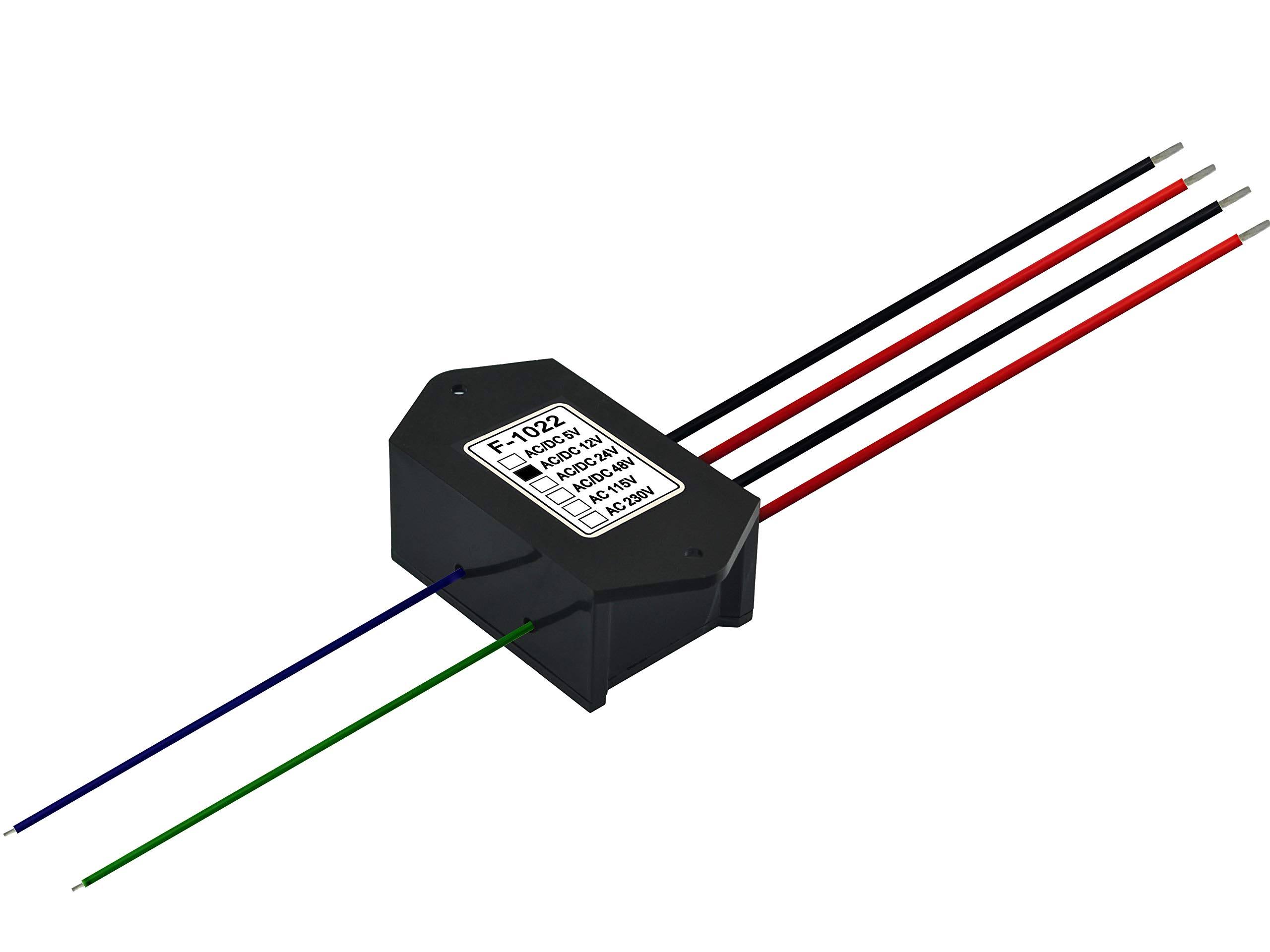 OONO DPST 1NO 1NC 8AMP Power Relay Module, AC/DC 12V Control Voltage