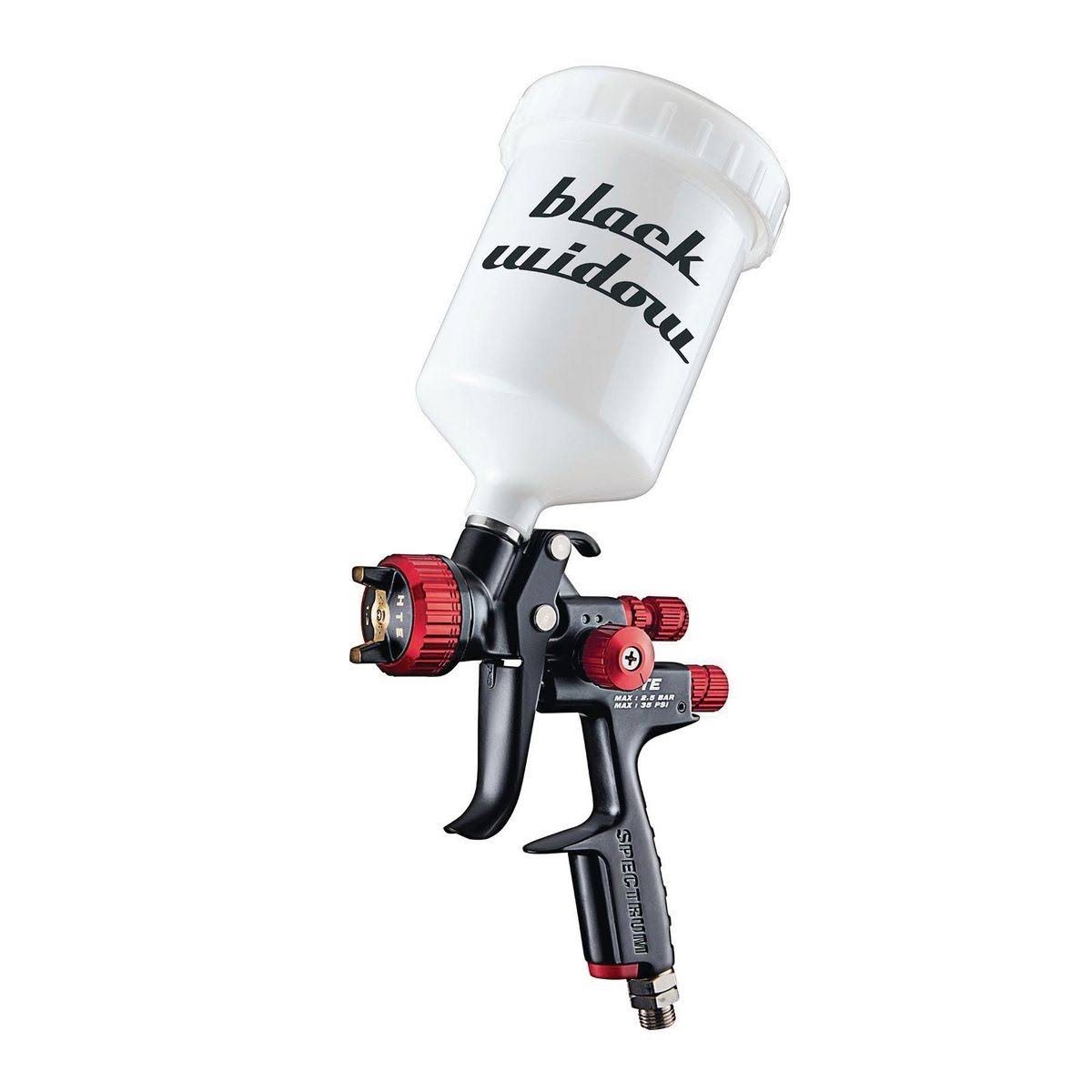 Black Widow 20 oz. Professional HTE Compliant Gravity Feed Air Spray Gun 56153