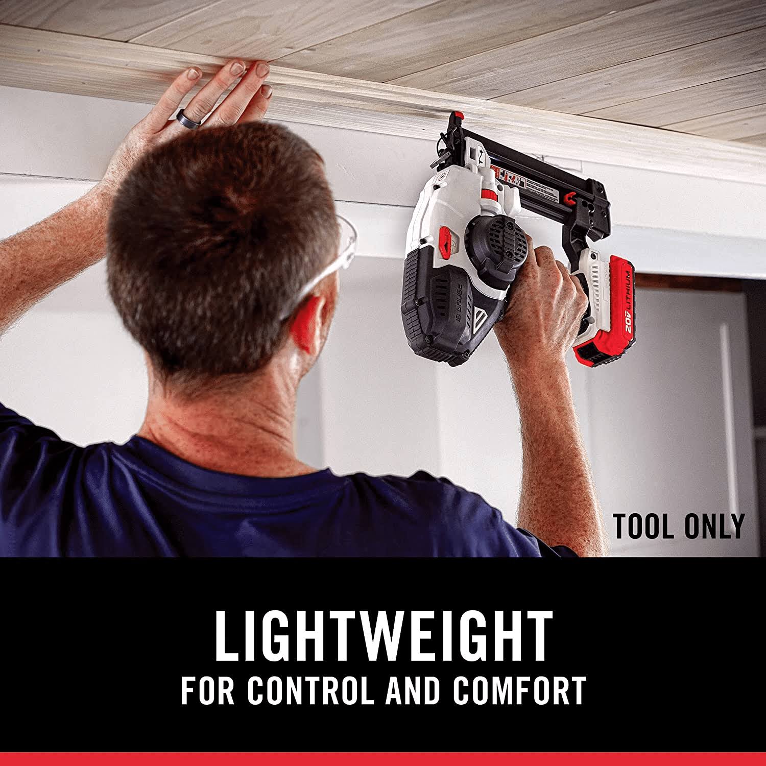 Porter-Cable 20V MAX* Cordless Brad Nailer 18ga Tool Only (PCC790B)