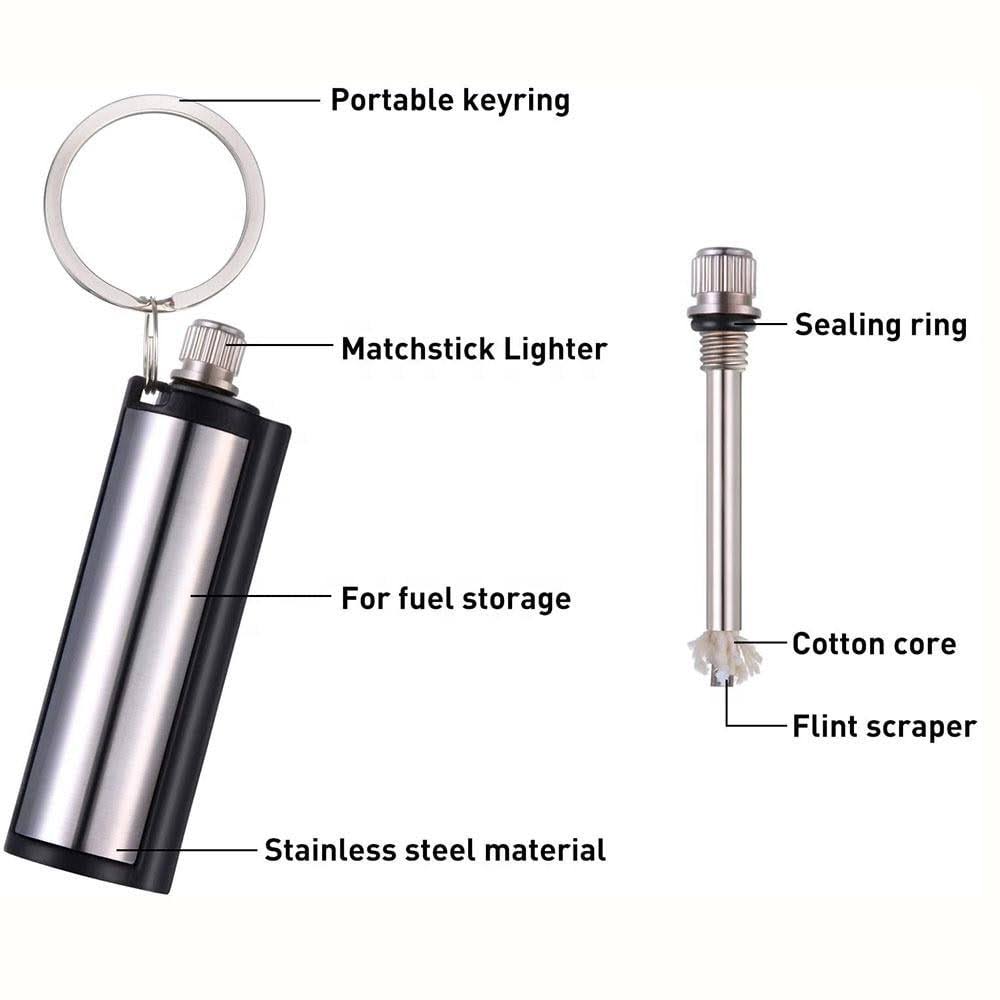 2 or More Permanent Match Lighter, Waterproof Camping Metal Striker Surviva