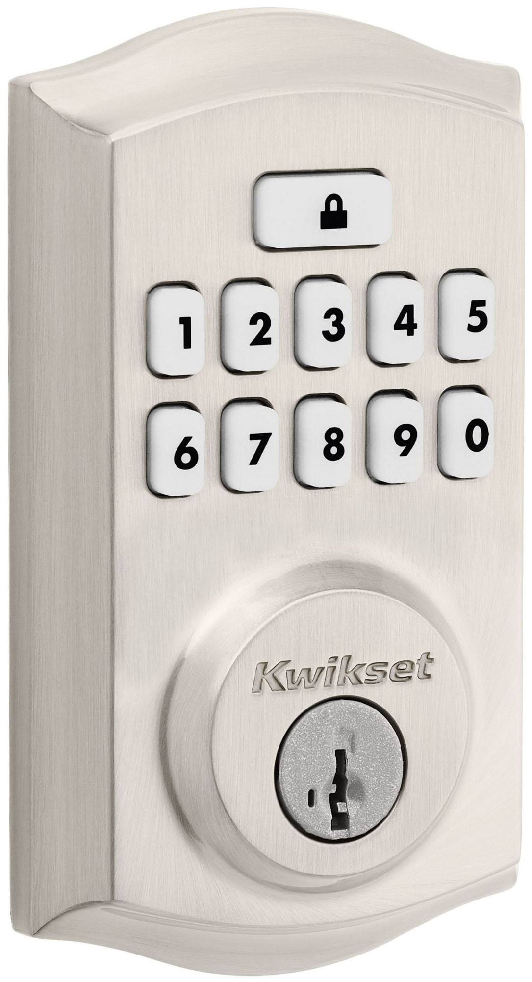 Kwikset SmartCode Satin Nickel Metal Electronic Deadbolt