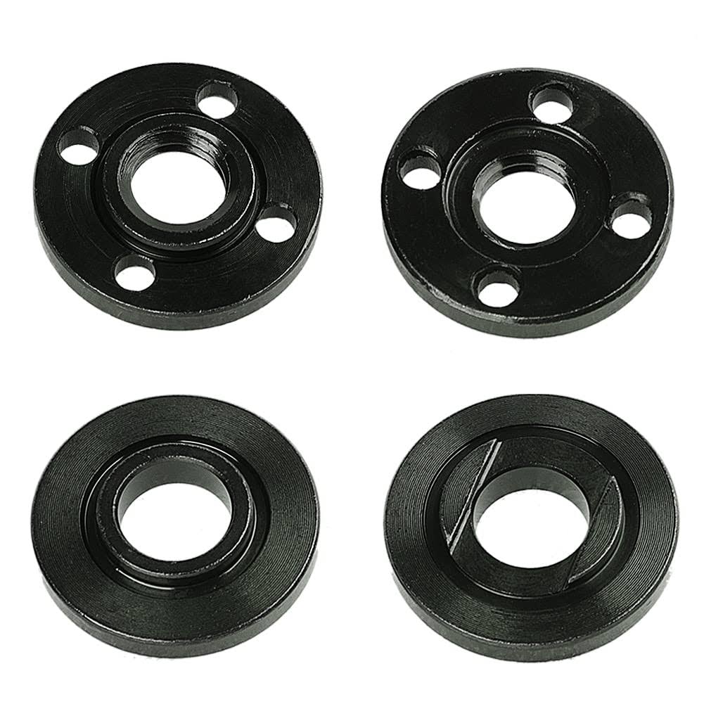 Set of 4 Grinder Flange Replacement Parts 5/8-11 Grinder Nuts, Angle Grinder Attachments Compatible with DeWalt Milwaukee Ryobi Makita