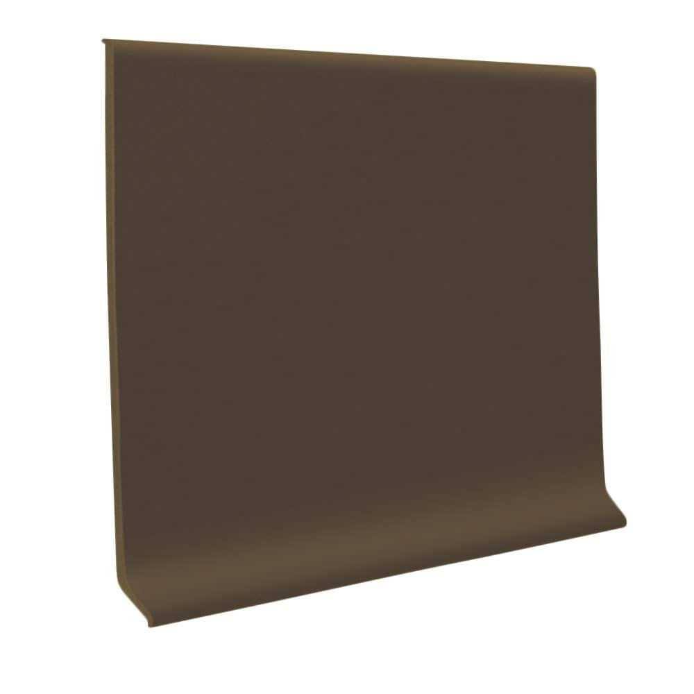 Flexco 4-in Chocolate Vinyl Floor Base