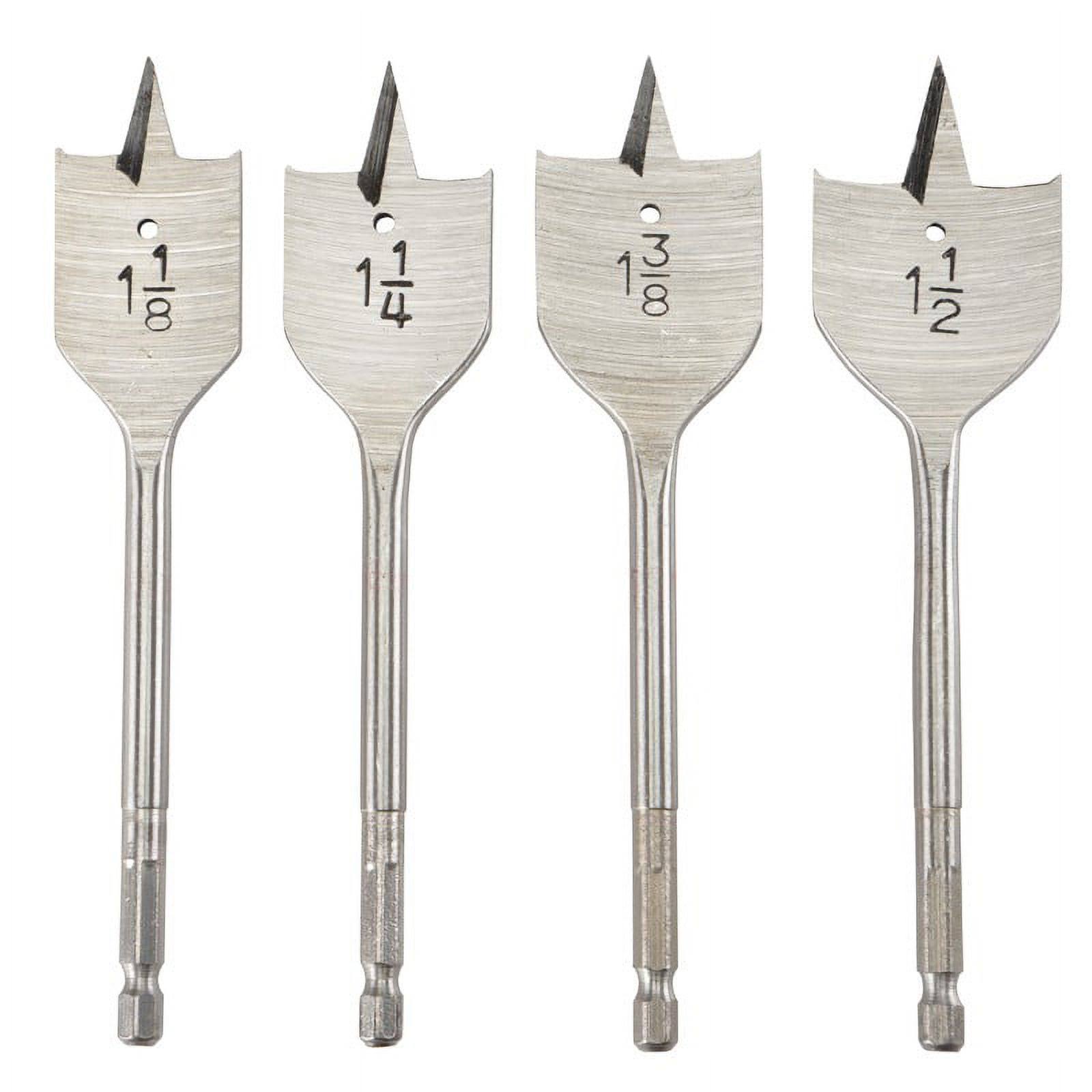 Warrior Steel Large Diameter Spade Bit Set, 4 Piece 69017