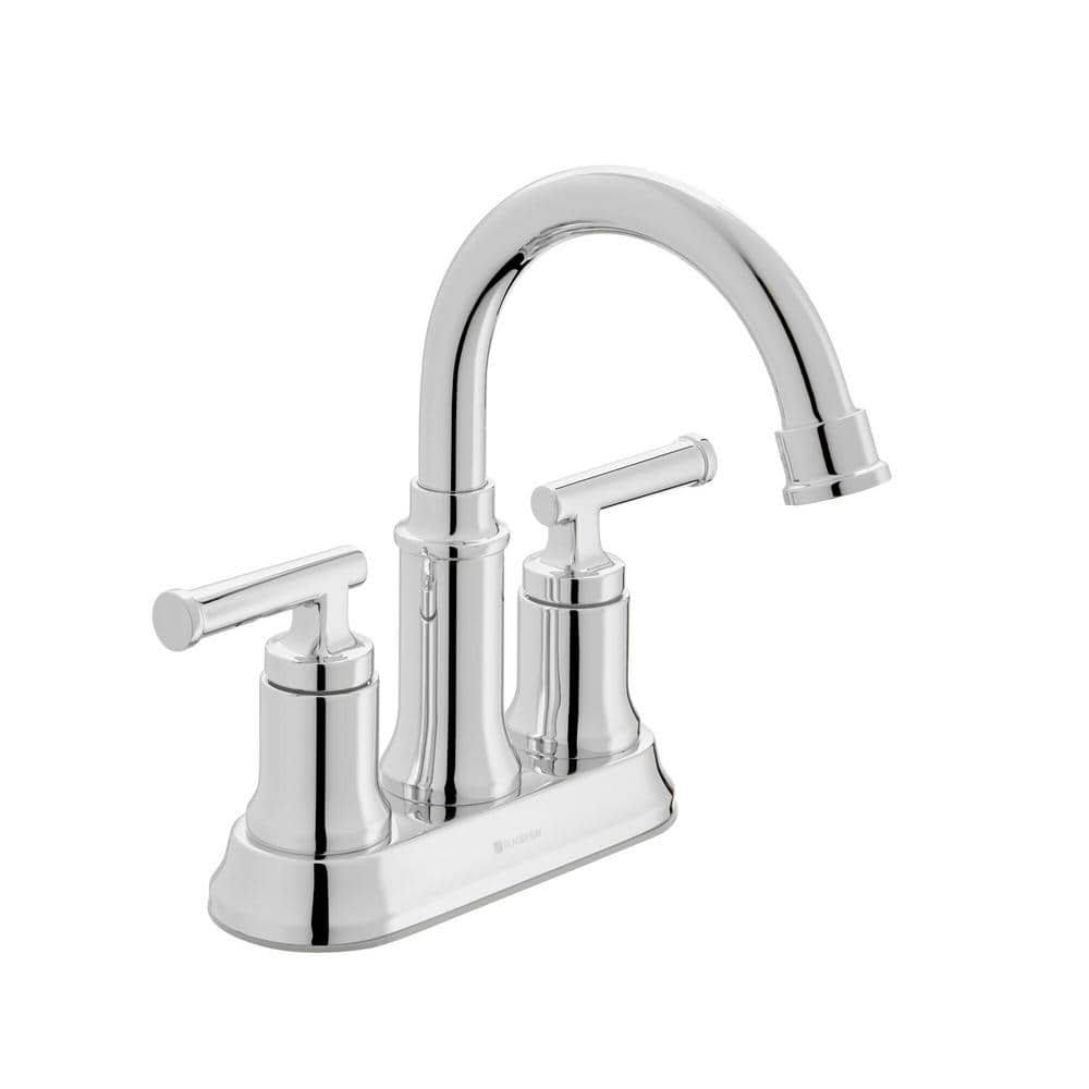 Glacier Bay 1005 203 013 Oswell 4 in. Centerset Double Handle High-Arc Bathroom Faucet in Chrome